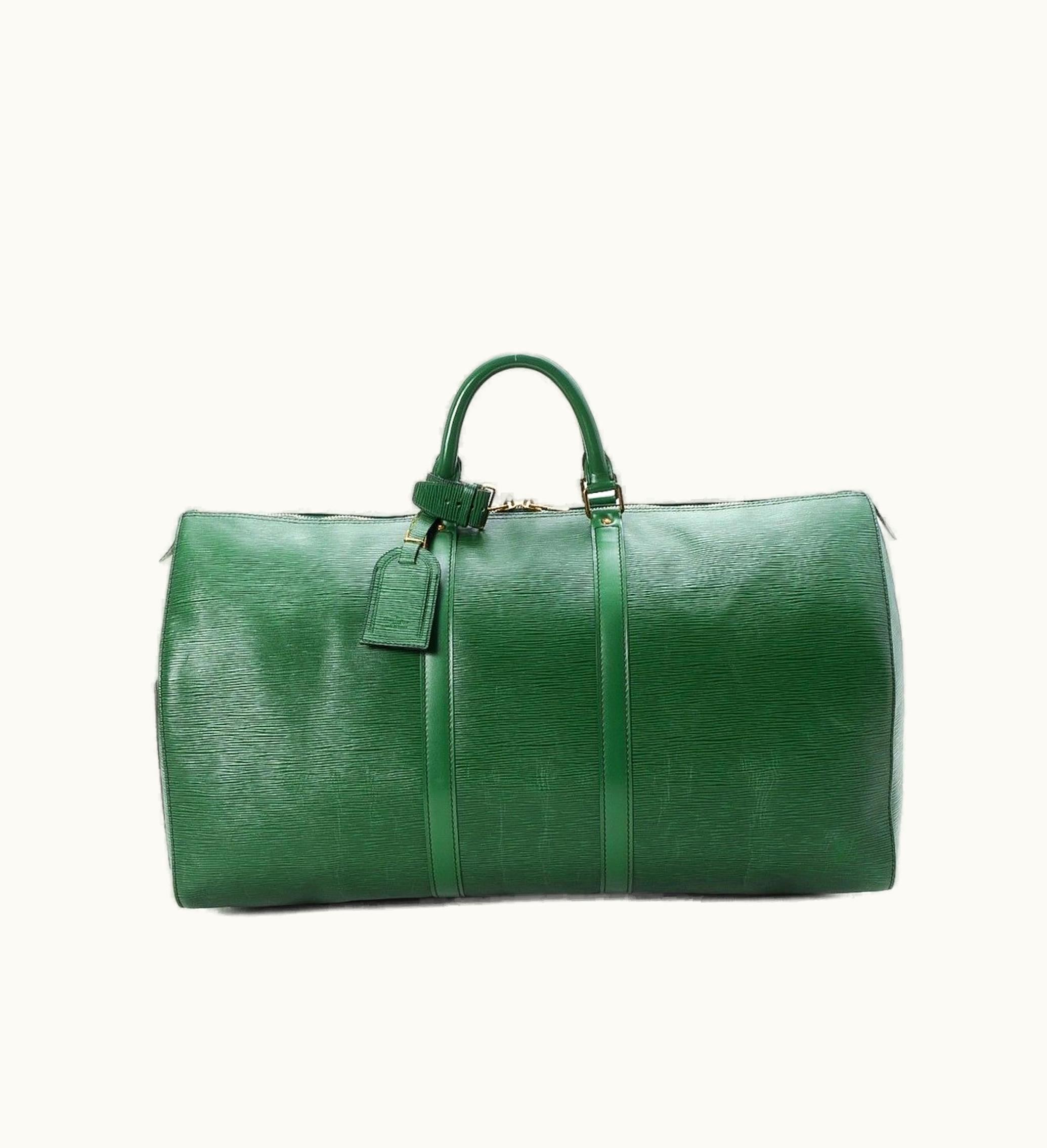 Louis Vuitton Louis Vuitton Keepall Epi 55 Travel Bag Green