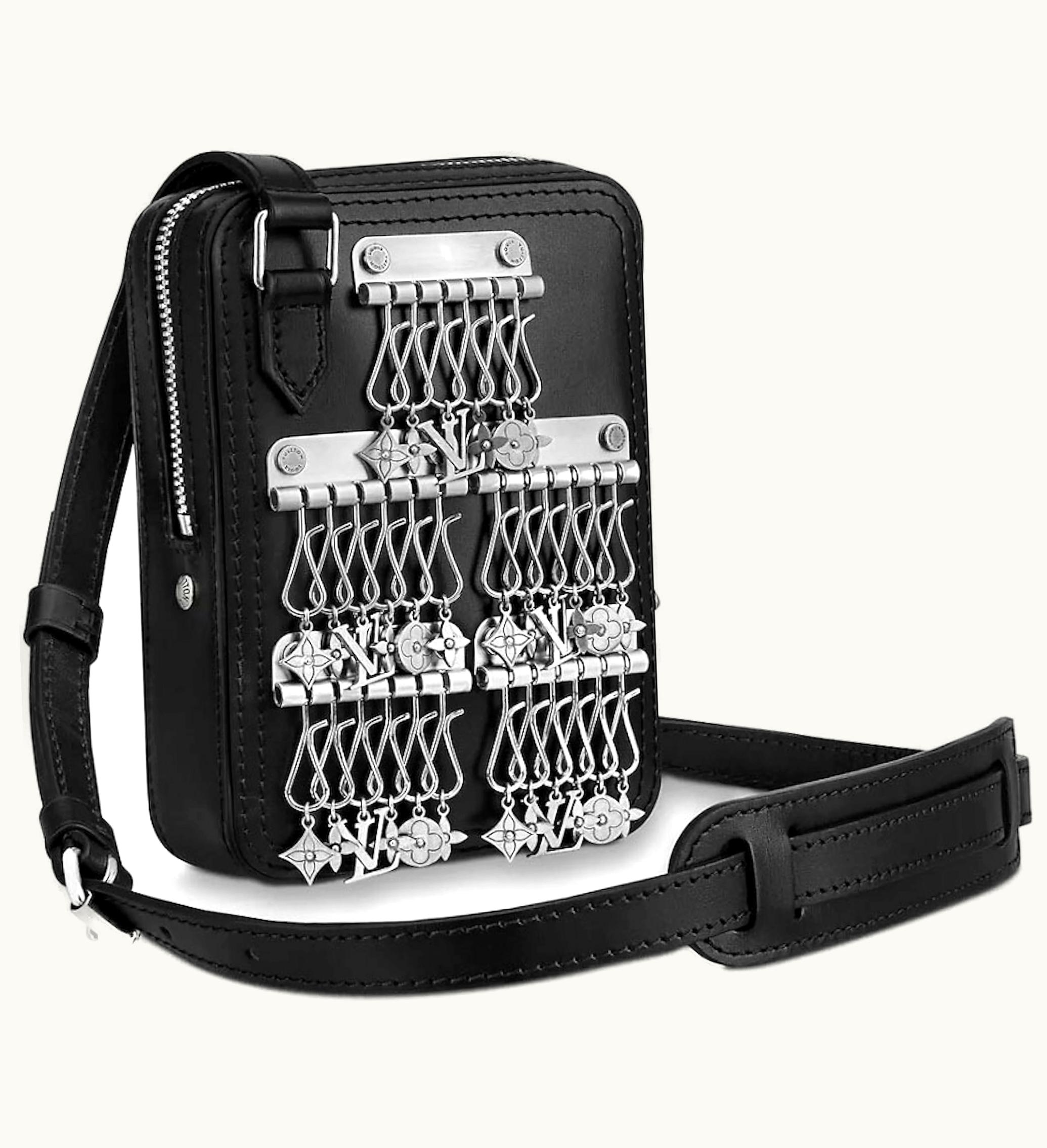 Louis Vuitton Louis Vuitton Danube Messenger LV Initiales Monogram Flower Charms Black