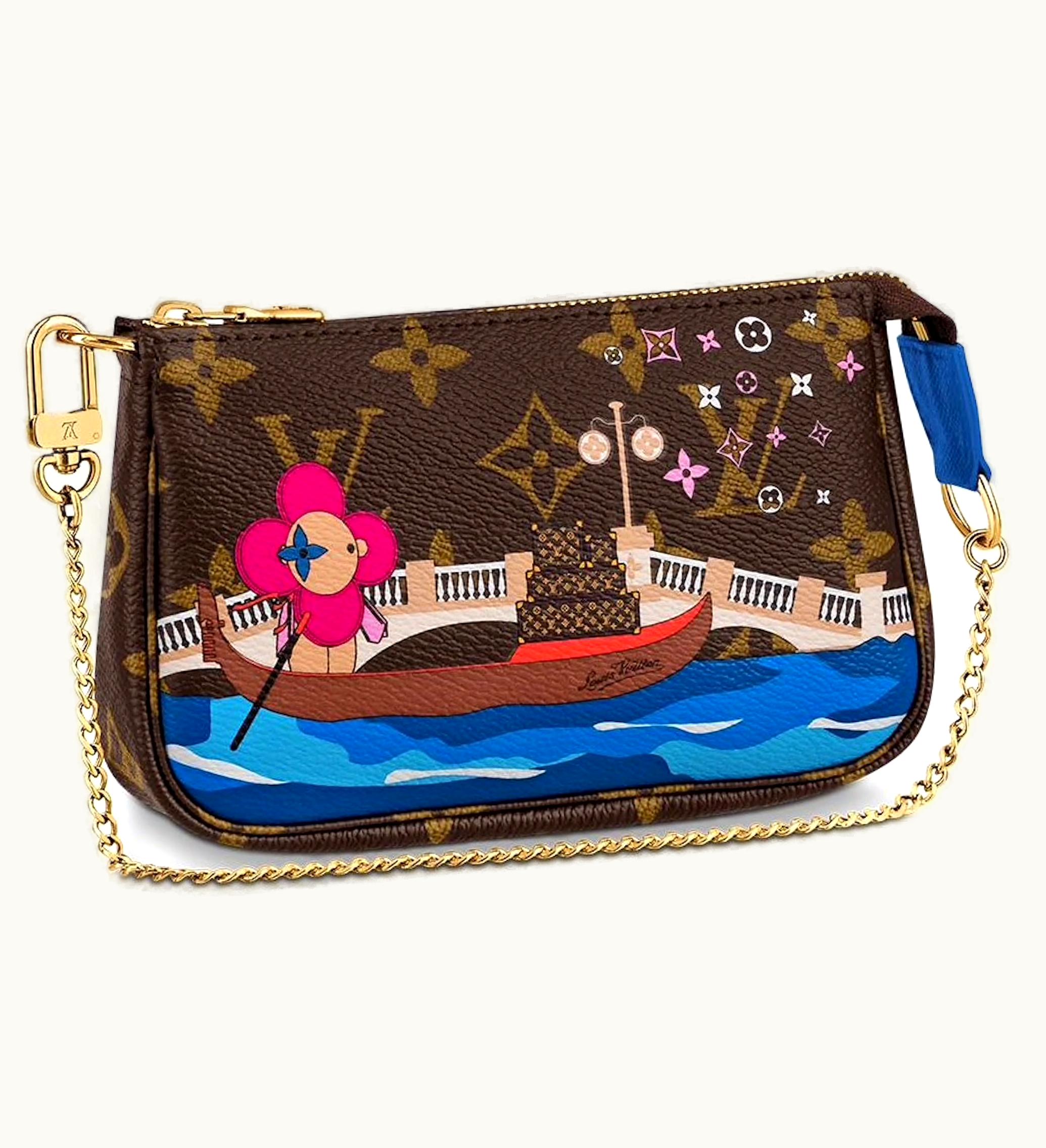 Louis Vuitton Louis Vuitton Mini Pochette Accessoires Monogram Vivienne Venice Blue Lining