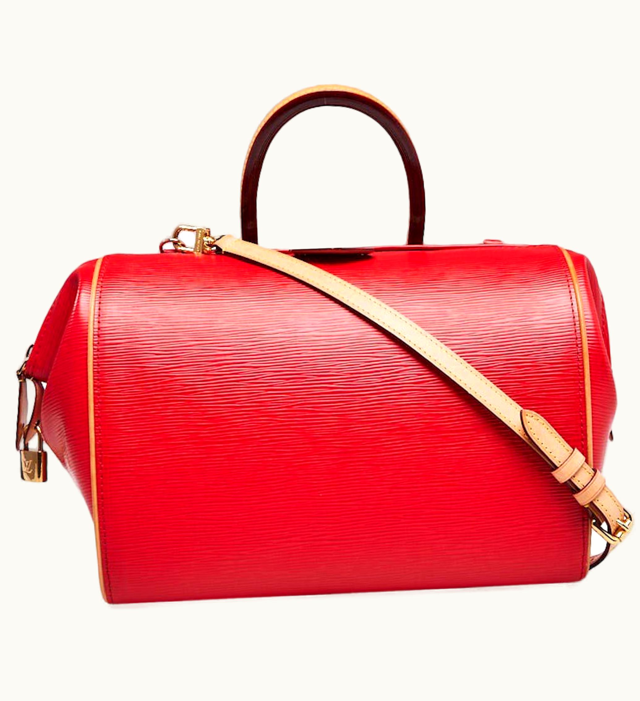 Louis Vuitton Louis Vuitton Doc Epi With Accessories PM Coquelicot