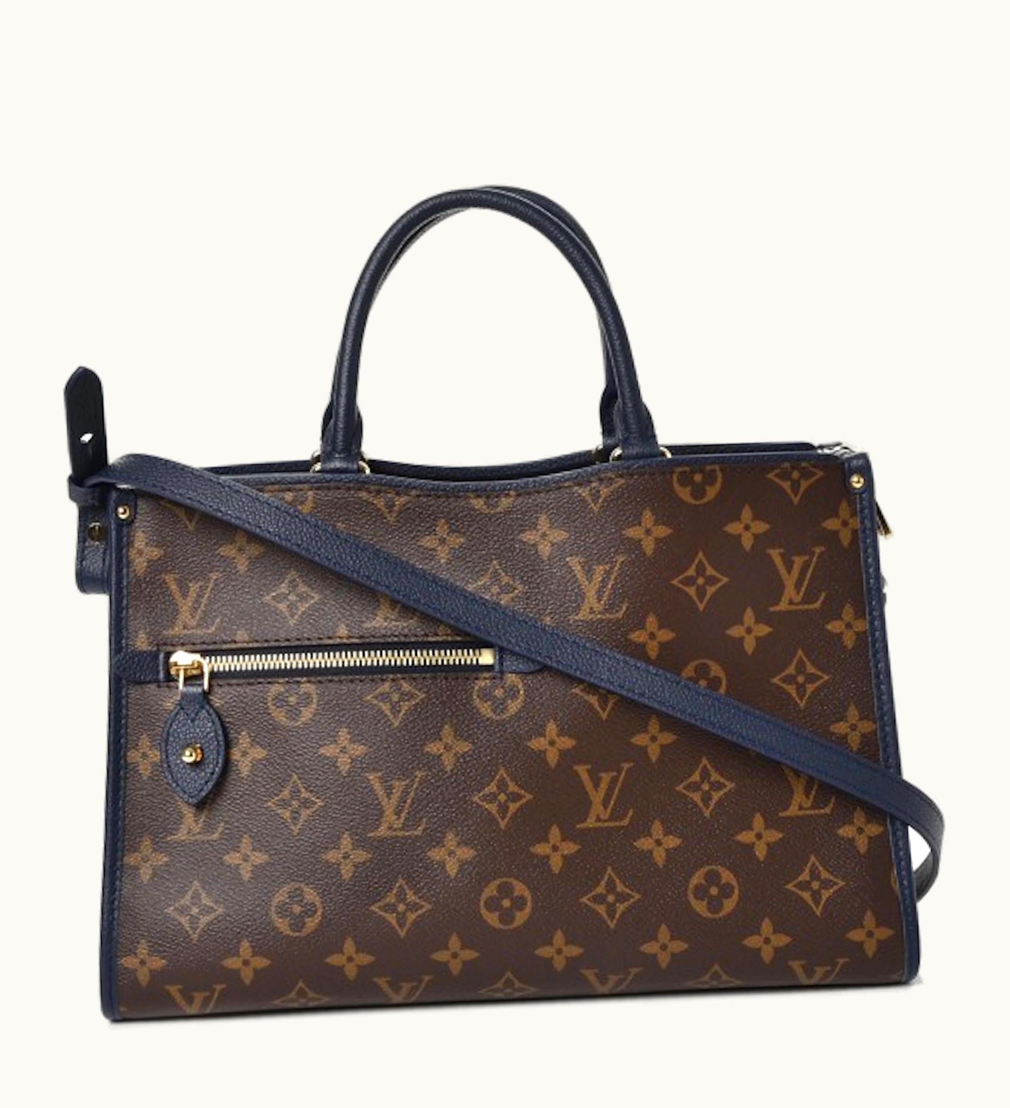 Louis Vuitton Louis Vuitton Top Handle Popincourt Monogram With Accessories PM Marine