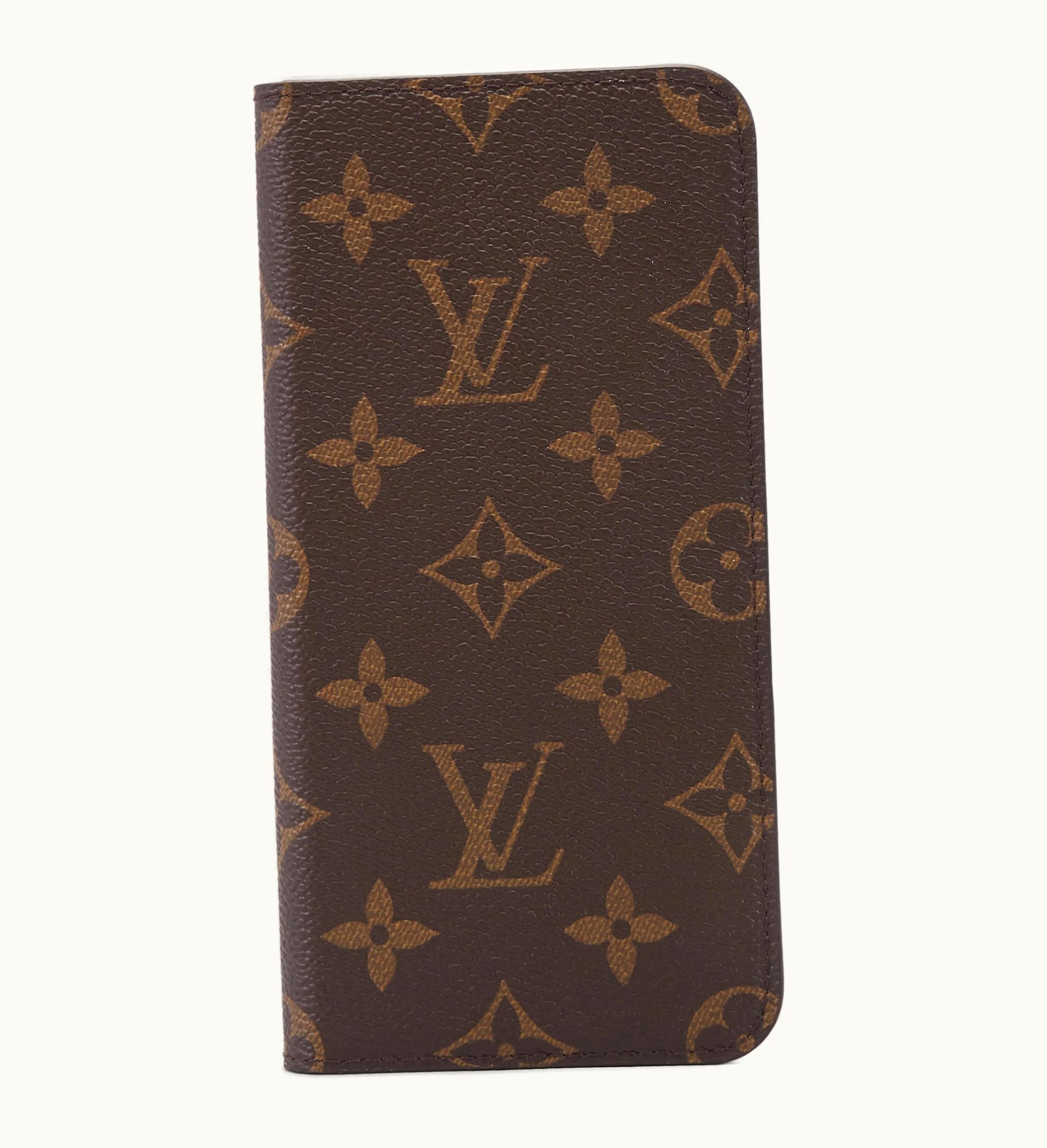 Louis Vuitton Louis Vuitton Folio Case Iphone 7 8 Plus Monogram Brown