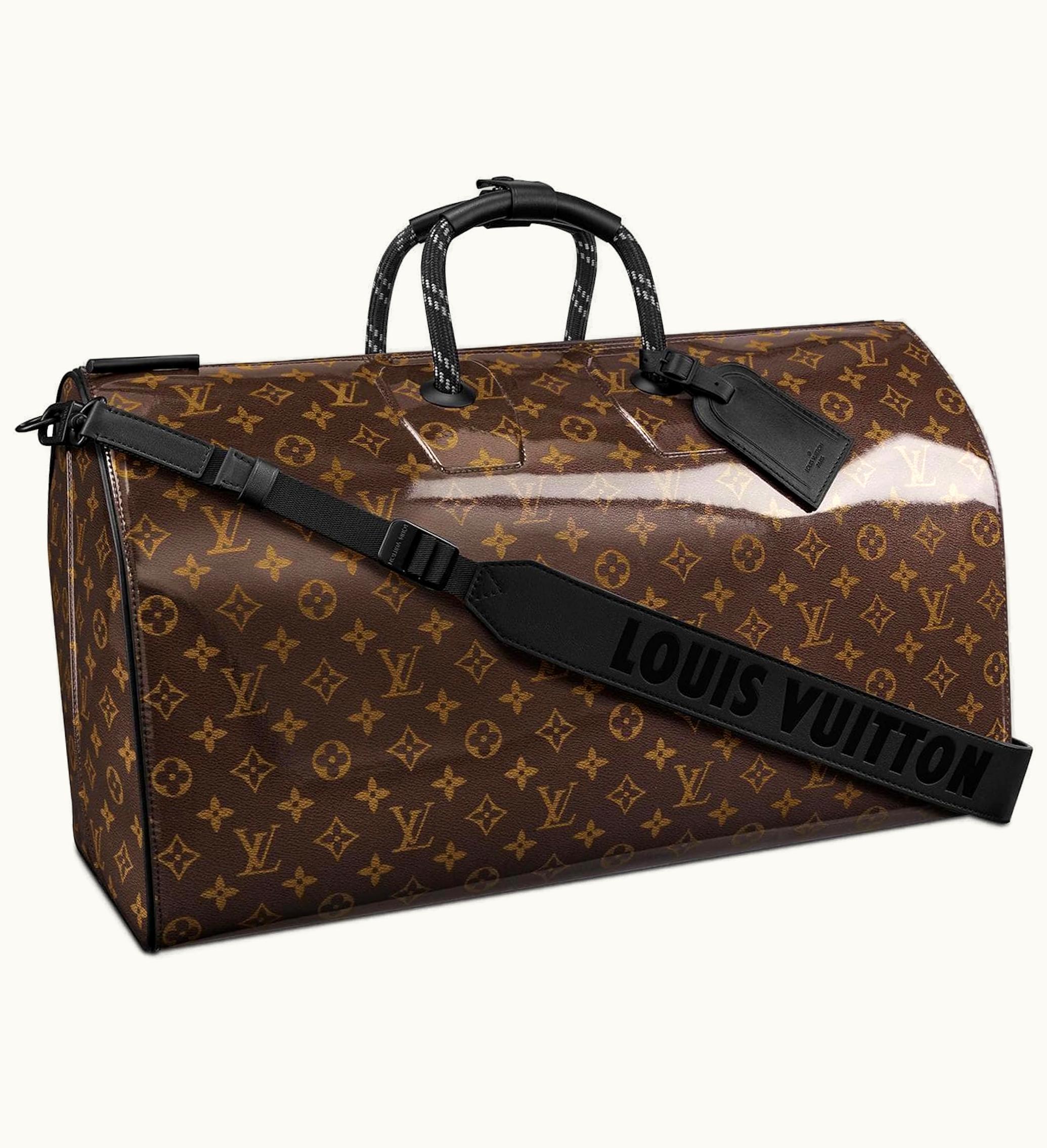 Louis Vuitton Louis Vuitton Keepall Bandouliere Monogram Glaze 50 Brown