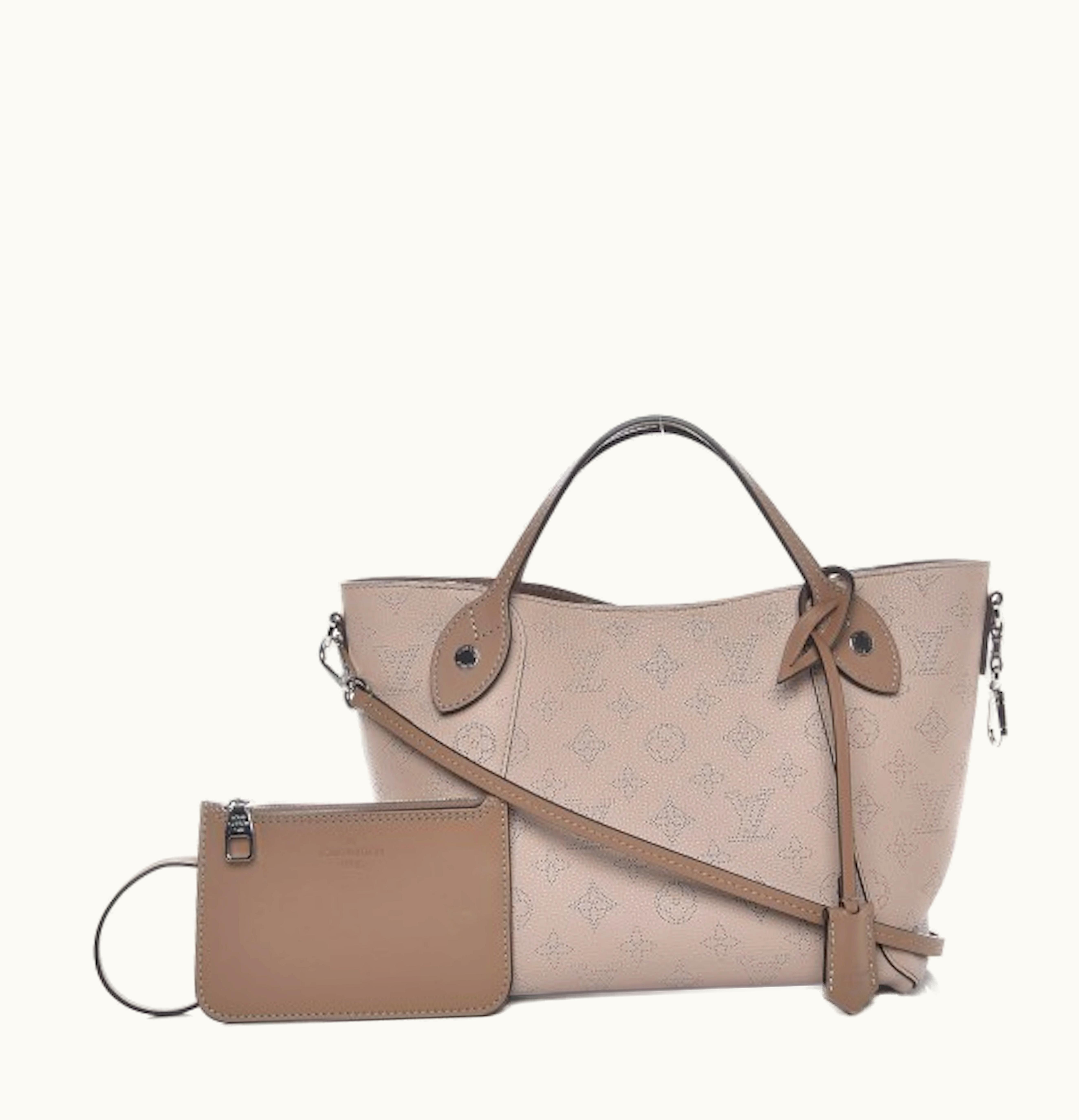 Louis Vuitton Louis Vuitton Tote Hina Monogram Mahina With Accessories PM Galet