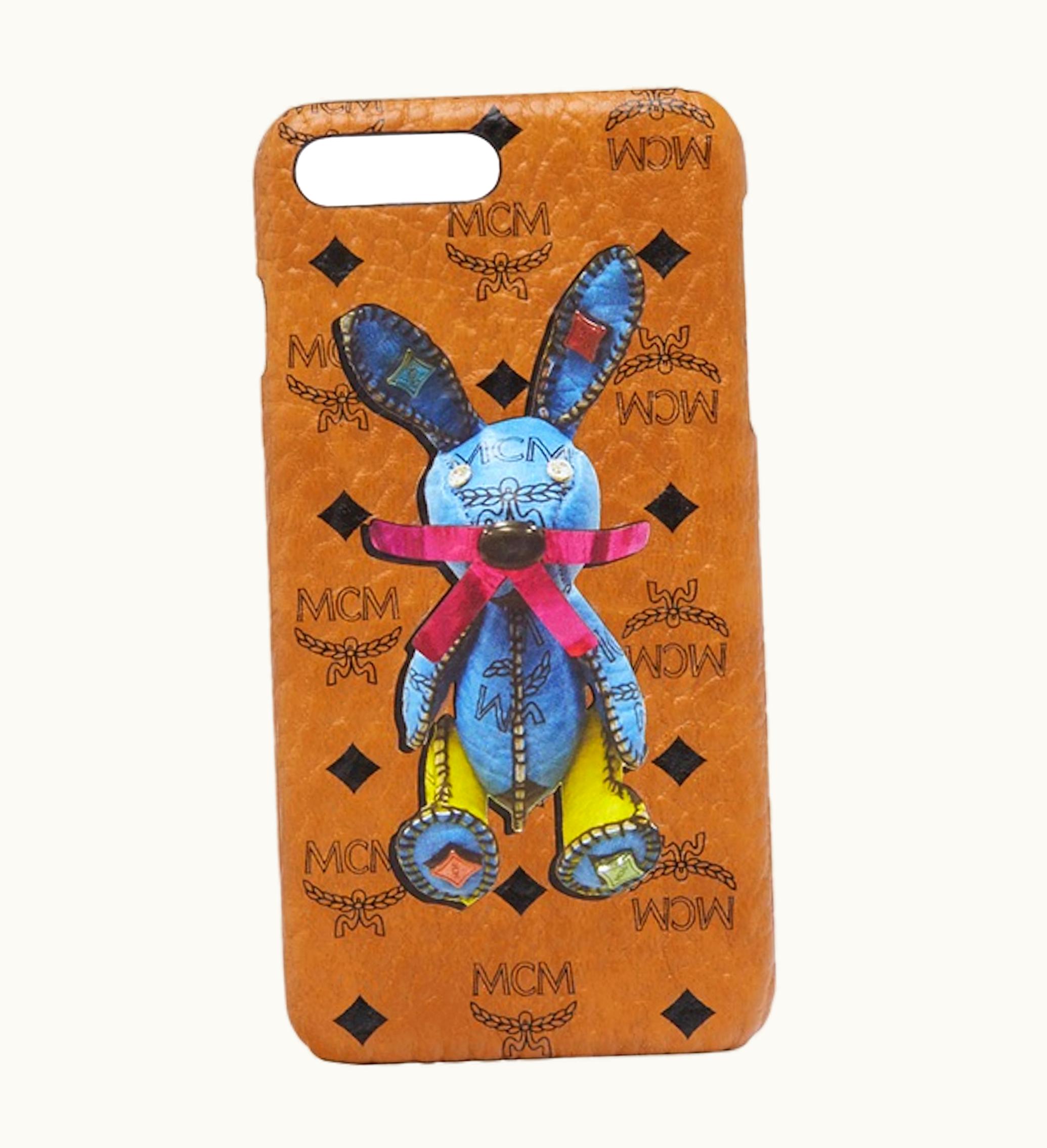 MCM MCM Rabbit Iphone Case Visetos 6s 7 8 Plus Cognac 1
