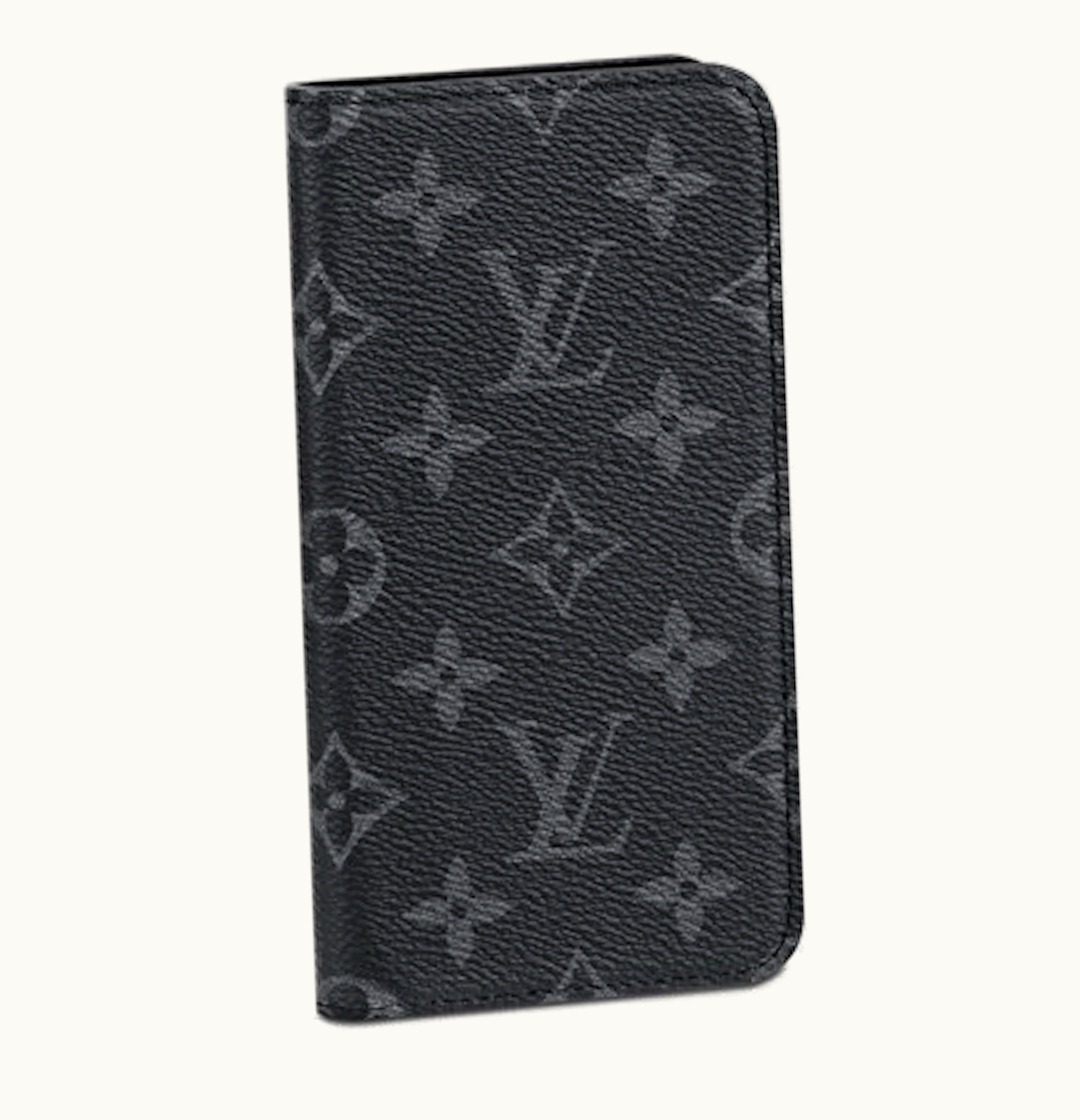 Louis Vuitton Louis Vuitton Iphone Folio Monogram Eclipse XS Max Black Gray