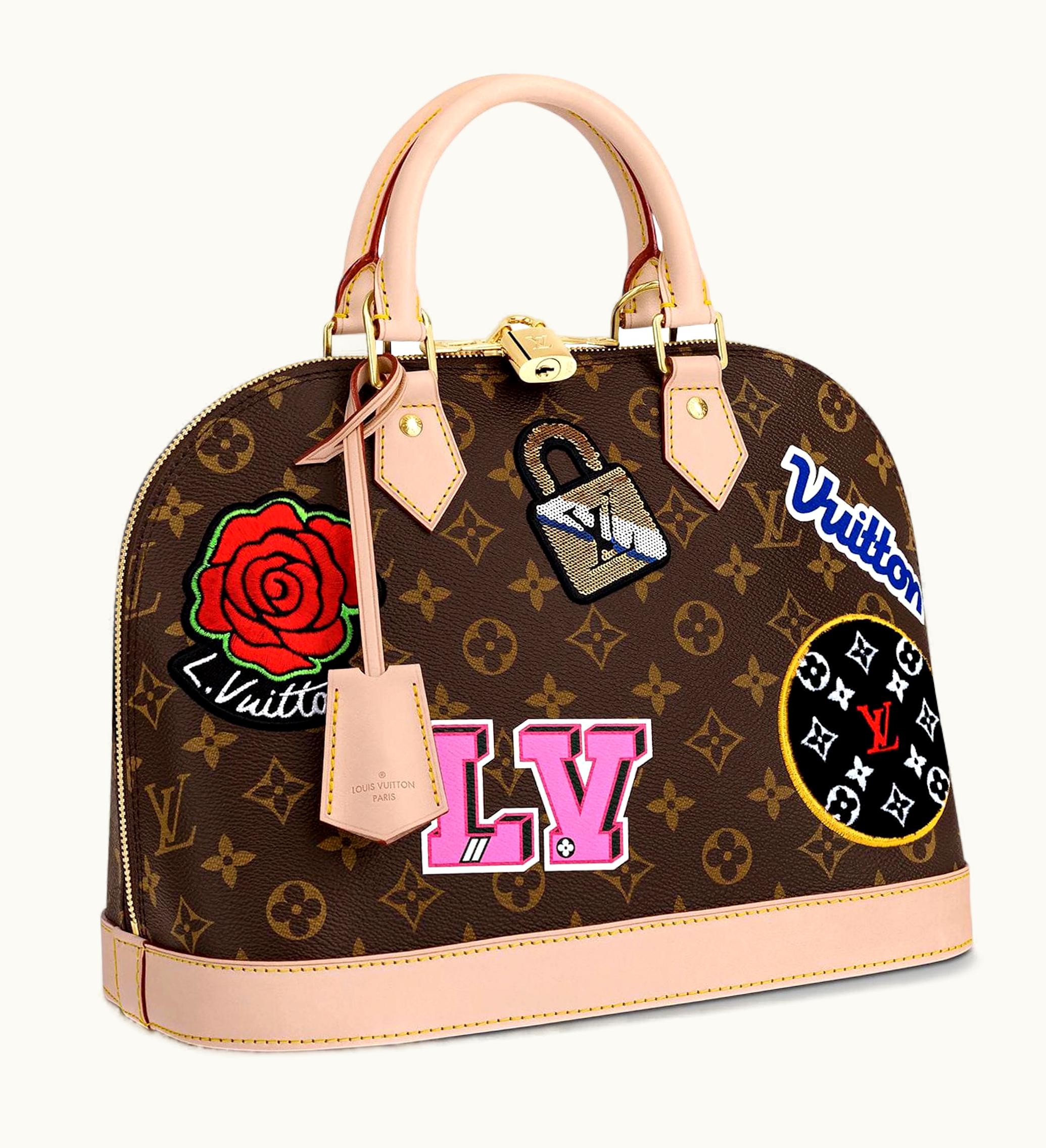 Louis Vuitton Louis Vuitton Alma Monogram Patches PM Brown Multicolor