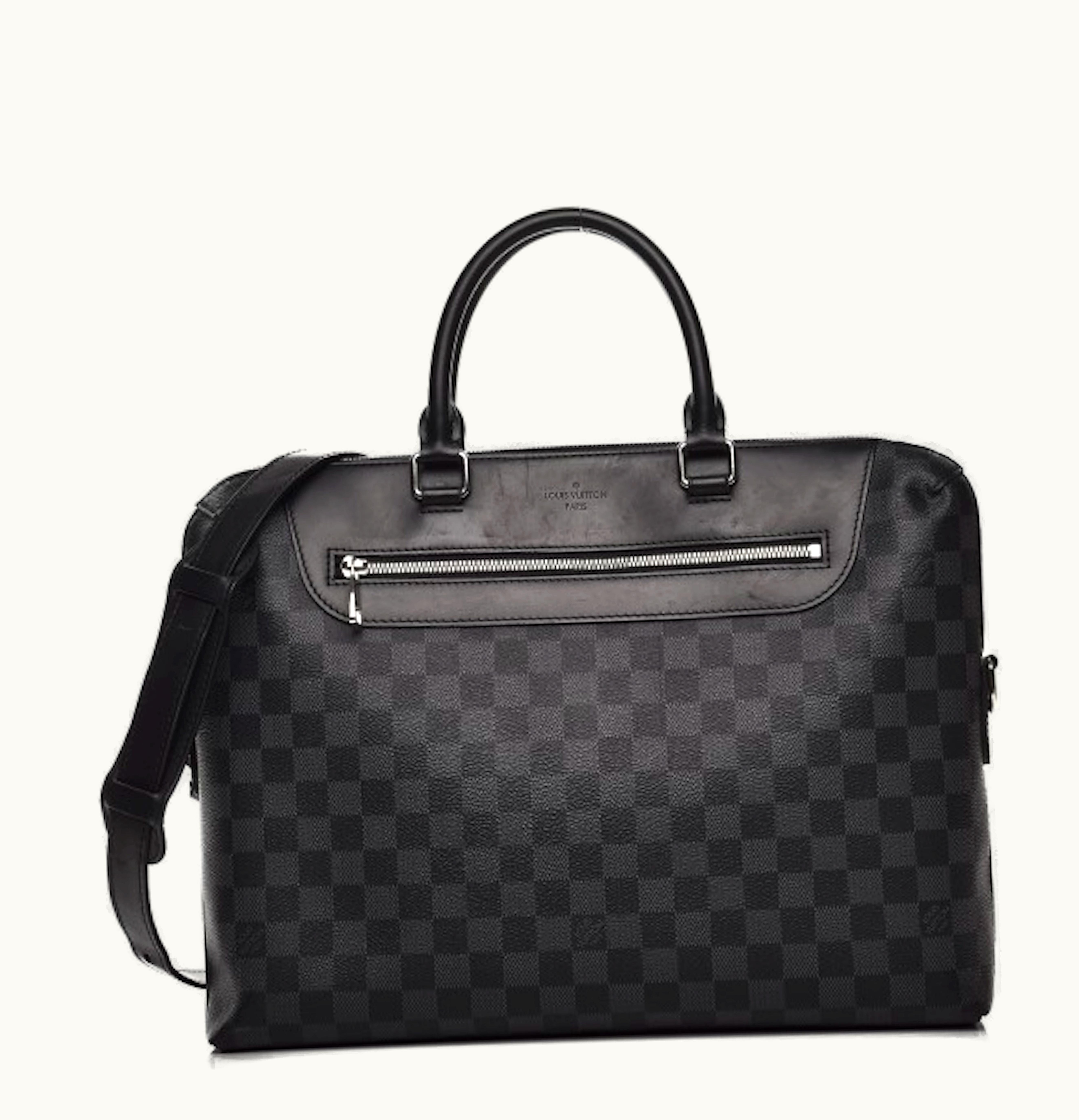 Louis Vuitton Louis Vuitton Porte Documents Jour Damier Graphite With Accessories Black Grey