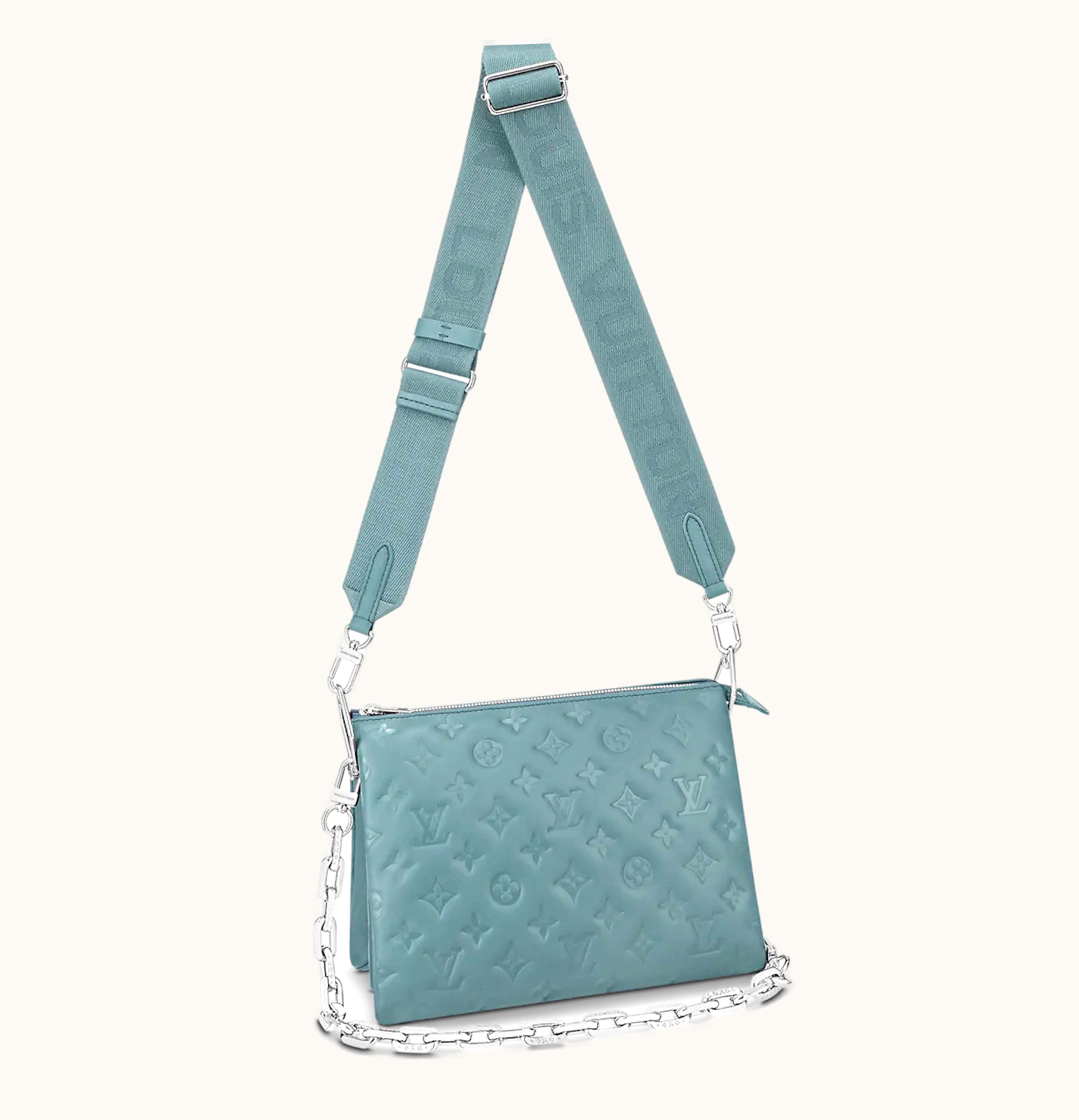 Louis Vuitton Louis Vuitton Coussin PM Monogram Embossed Blue Glacier