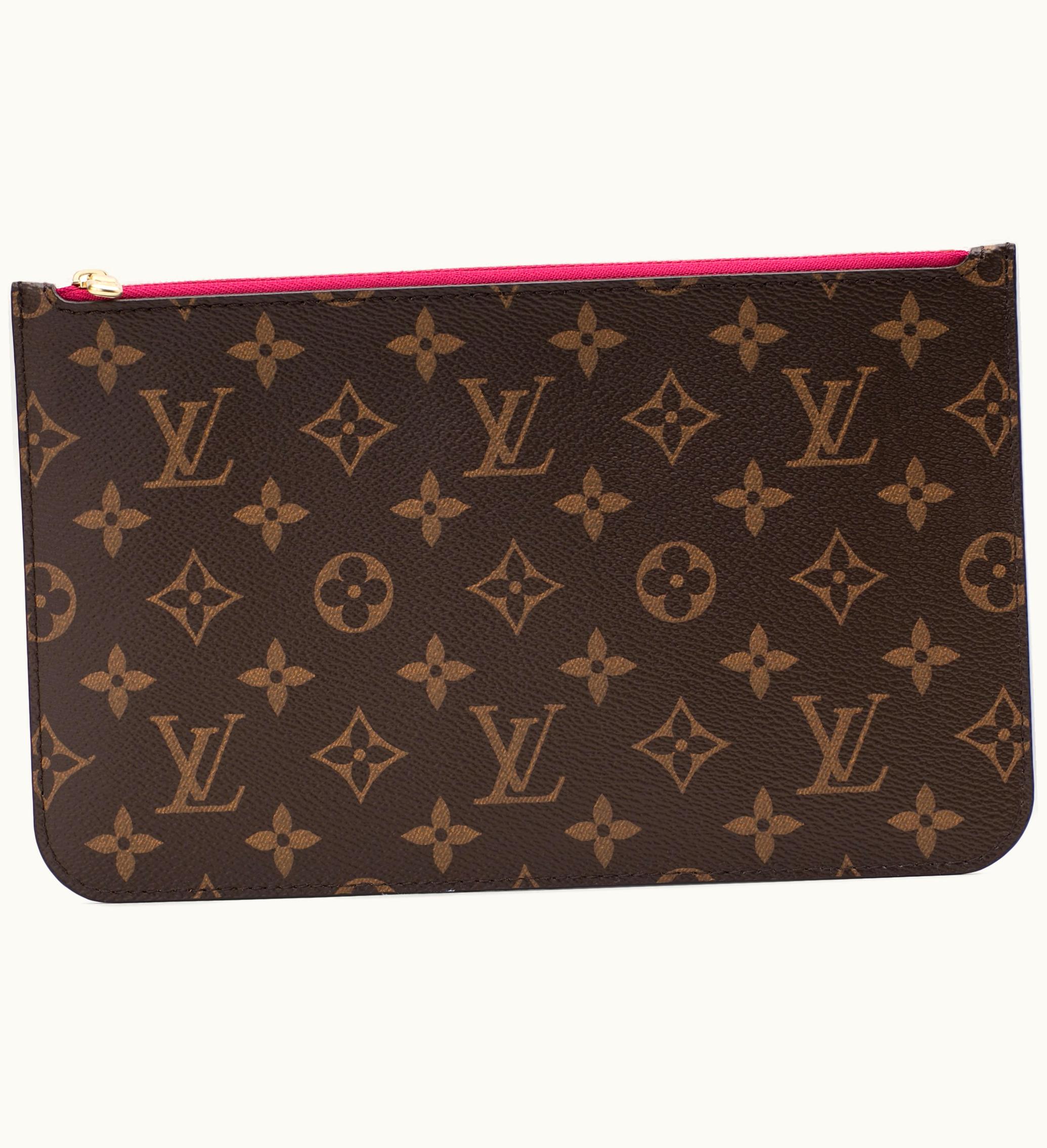 Louis Vuitton Louis Vuitton Pochette Monogram Without Strap MM Gm Pivoine Lining