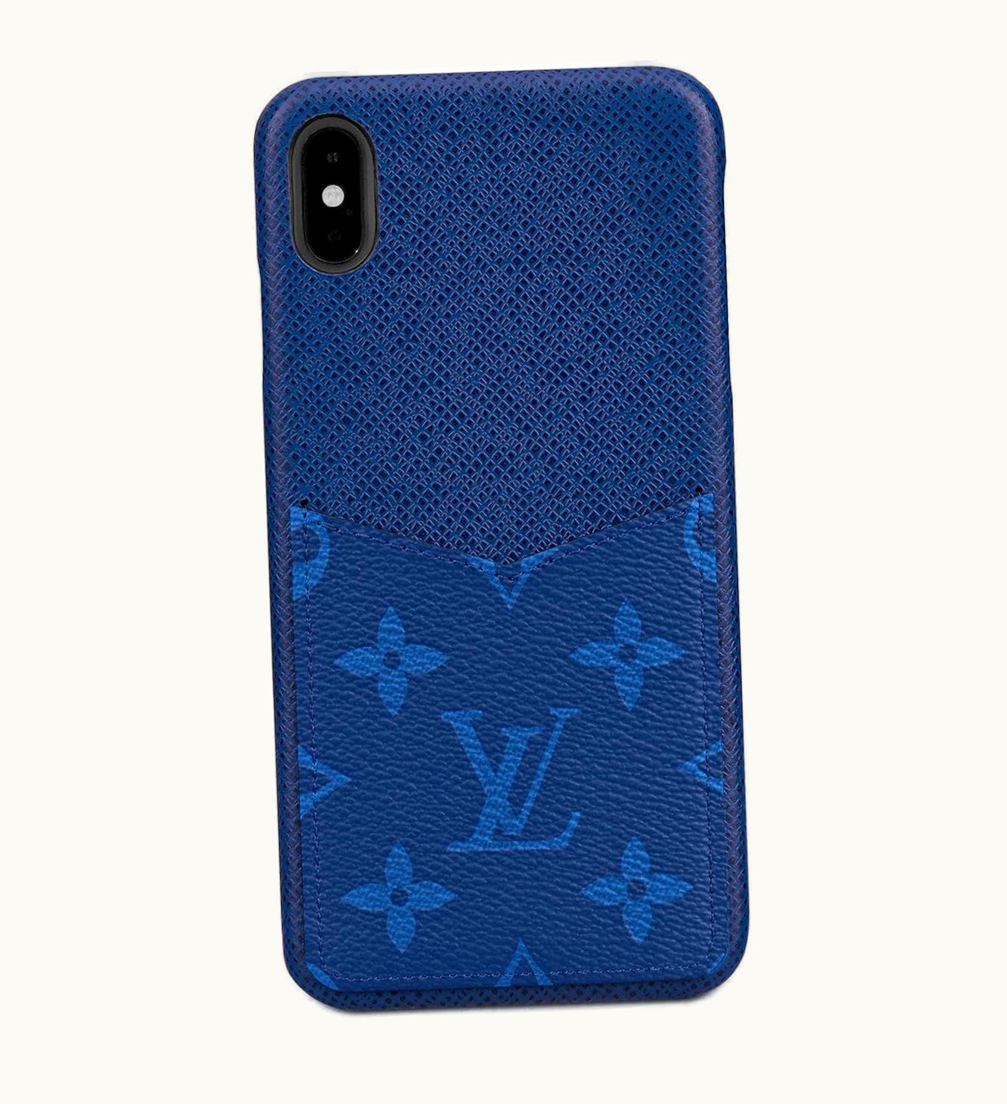 Louis Vuitton Louis Vuitton Iphone Case Monogram Pacific Taiga XS Max Blue