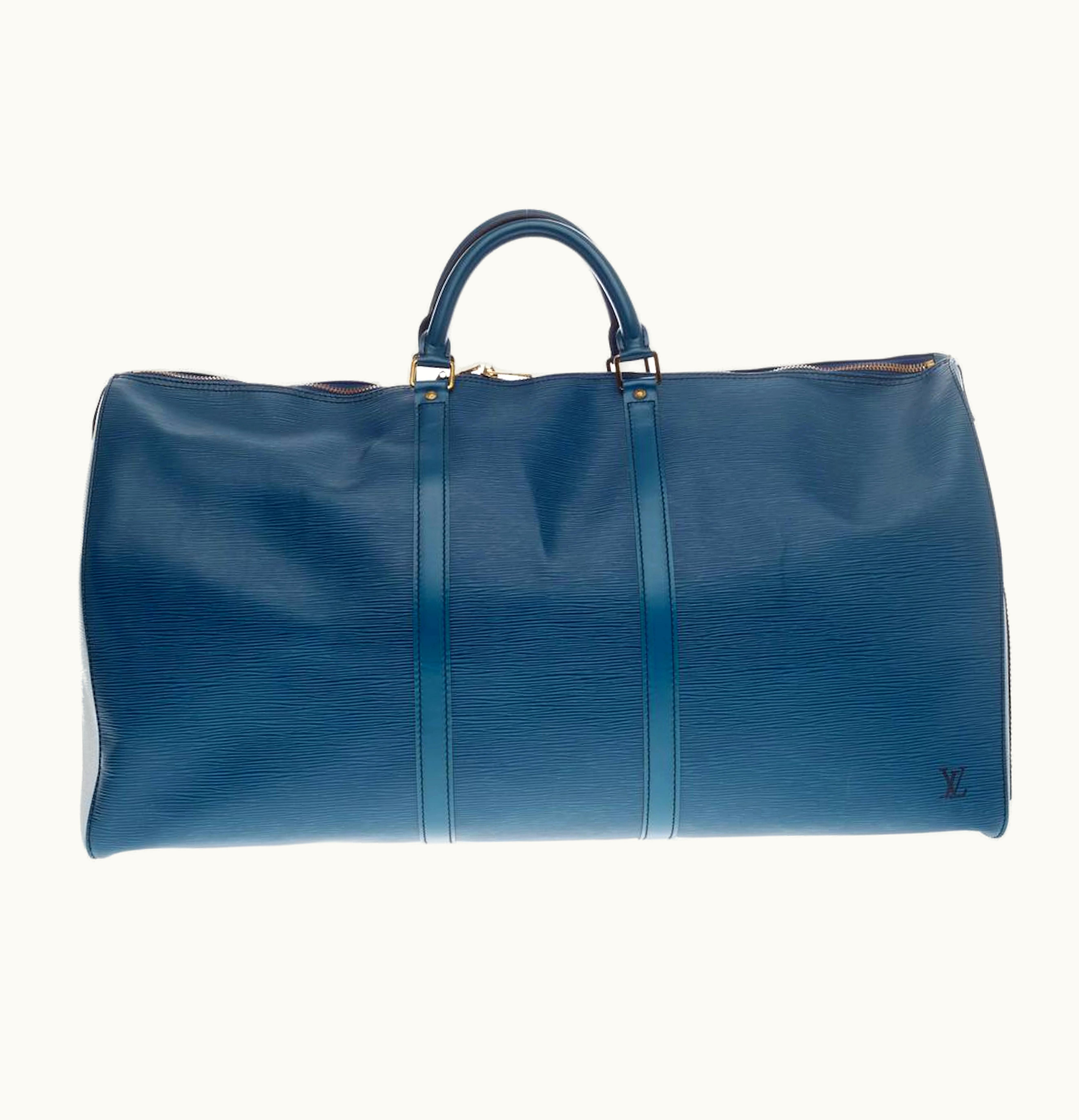 Louis Vuitton Louis Vuitton Keepall Epi Without Accessories 60 Blue