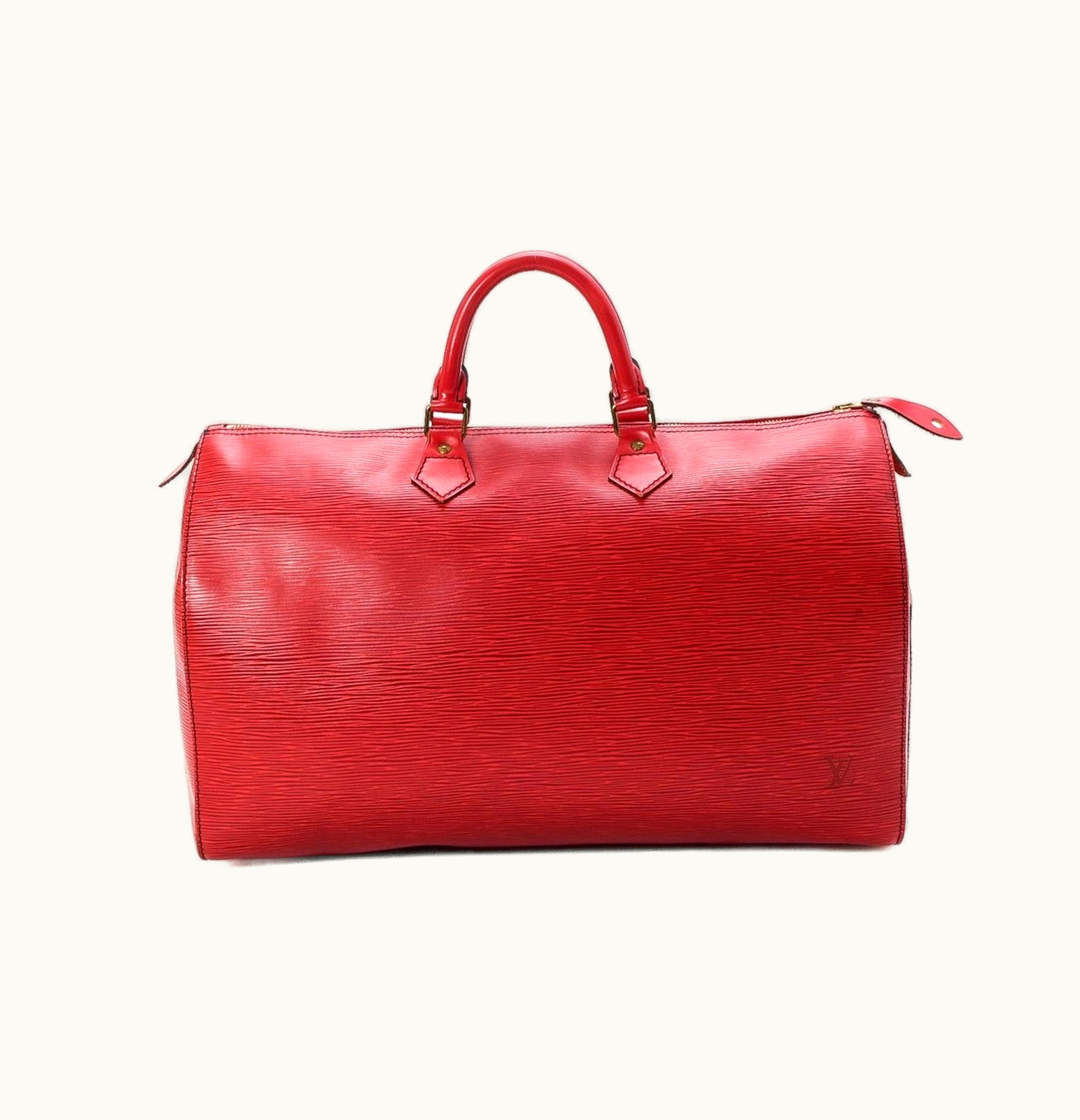 Louis Vuitton Louis Vuitton Speedy Epi Without Accessories 40 Red