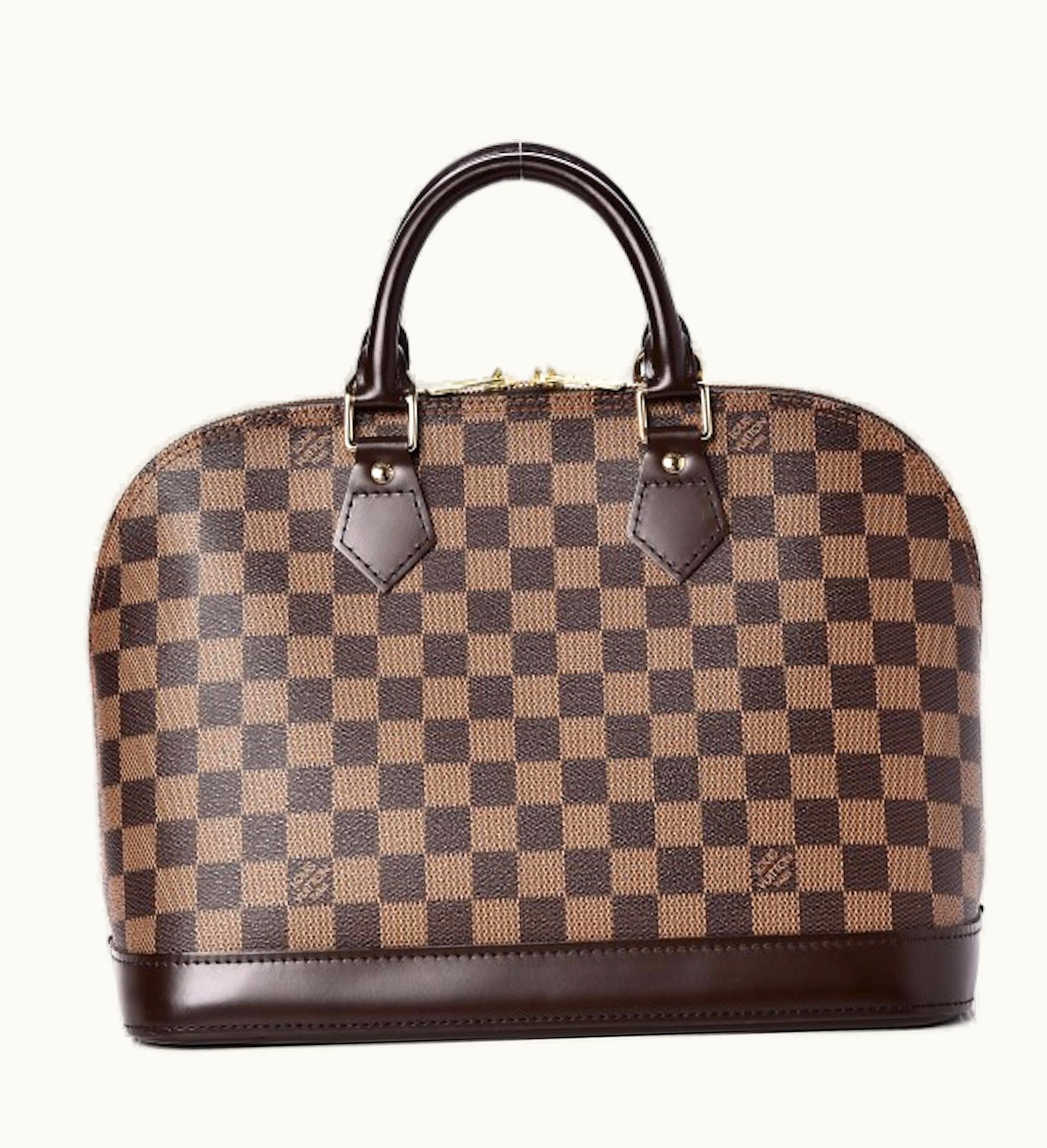 Louis Vuitton Louis Vuitton Alma Damier Ebene Without Accessories PM Cerise Lining