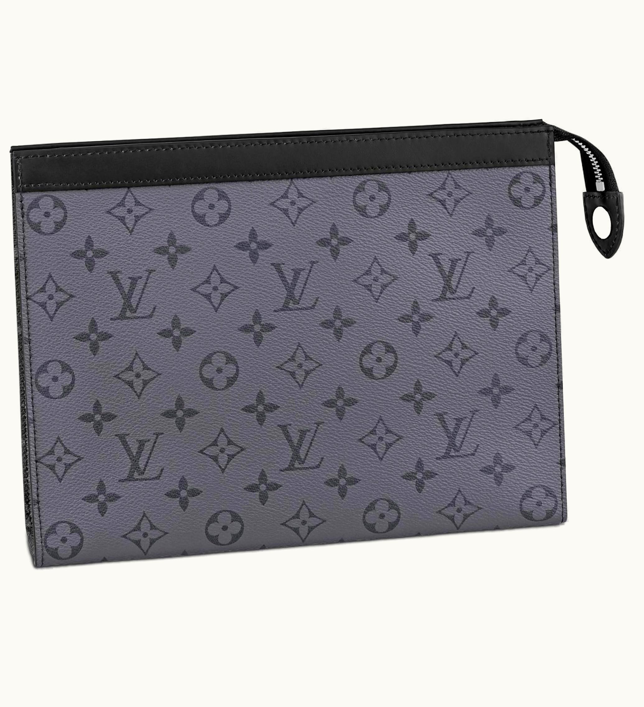 Louis Vuitton Louis Vuitton Pochette Voyage Monogram Eclipse Reverse MM Gray