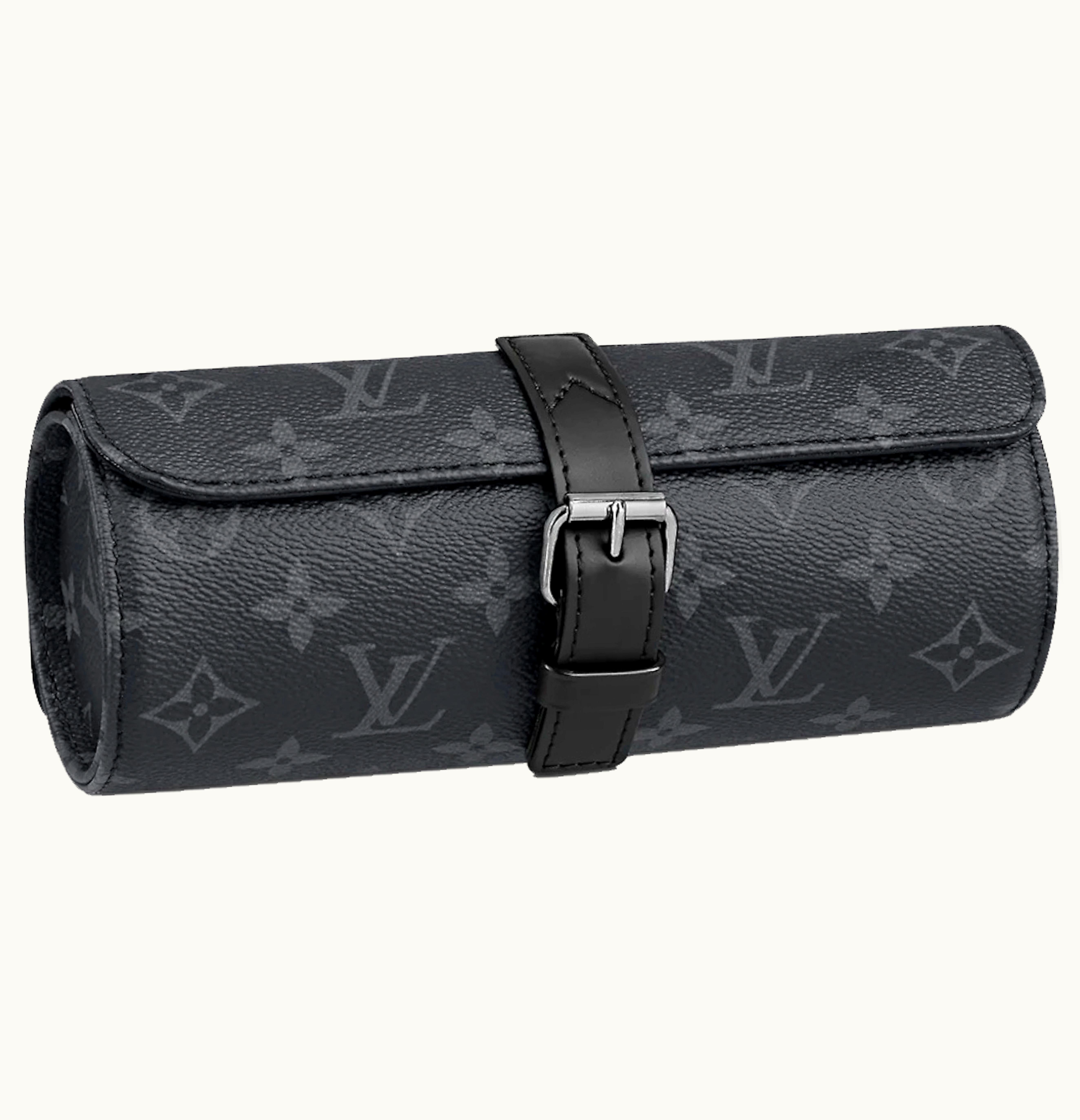 Louis Vuitton Louis Vuitton 3 Watch Case Monogram Eclipse Black
