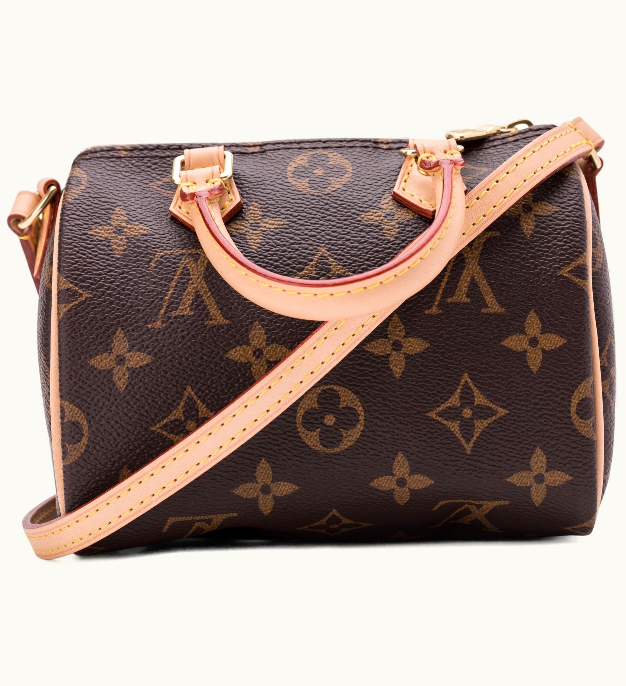 Louis Vuitton Louis Vuitton Speedy Bandouliere Monogram Nano Brown