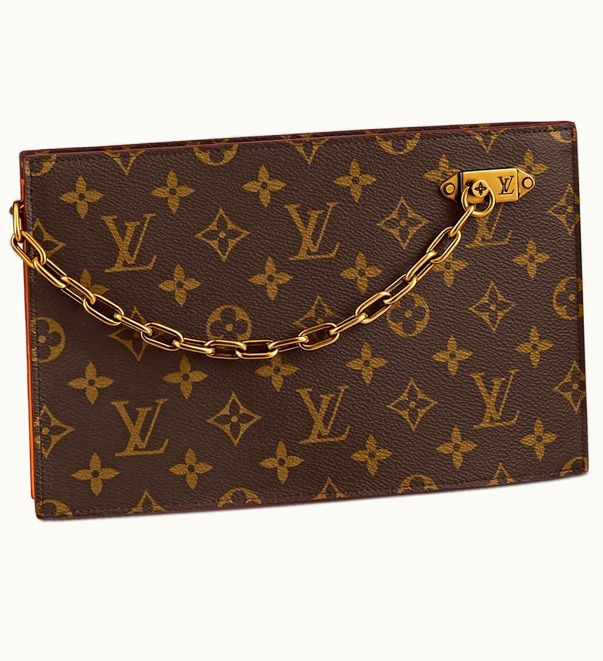 Louis Vuitton Louis Vuitton Chain Clutch Monogram Legacy Brown