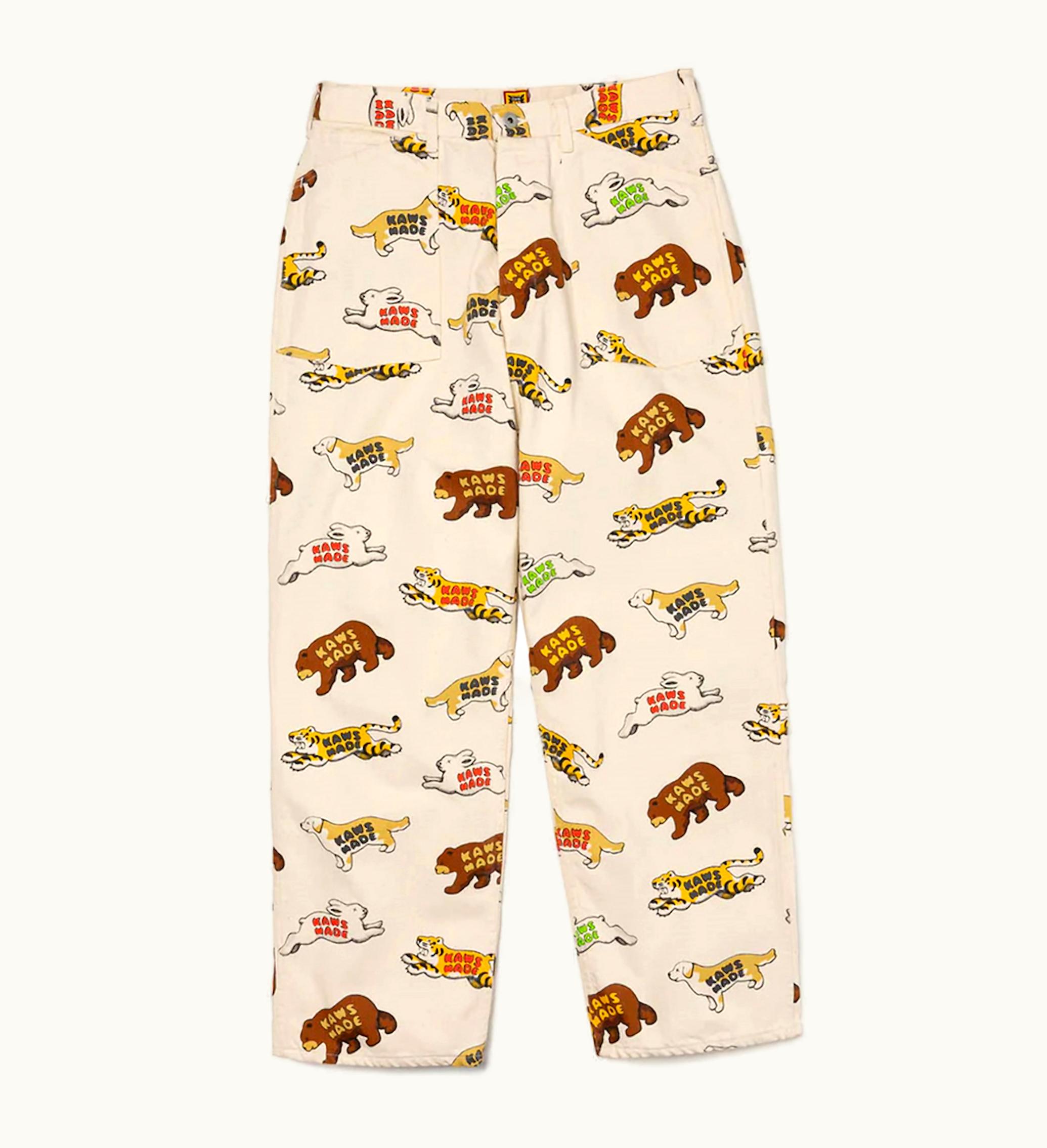 Human Made Human Made X KAWS Animal Patterned Pants White