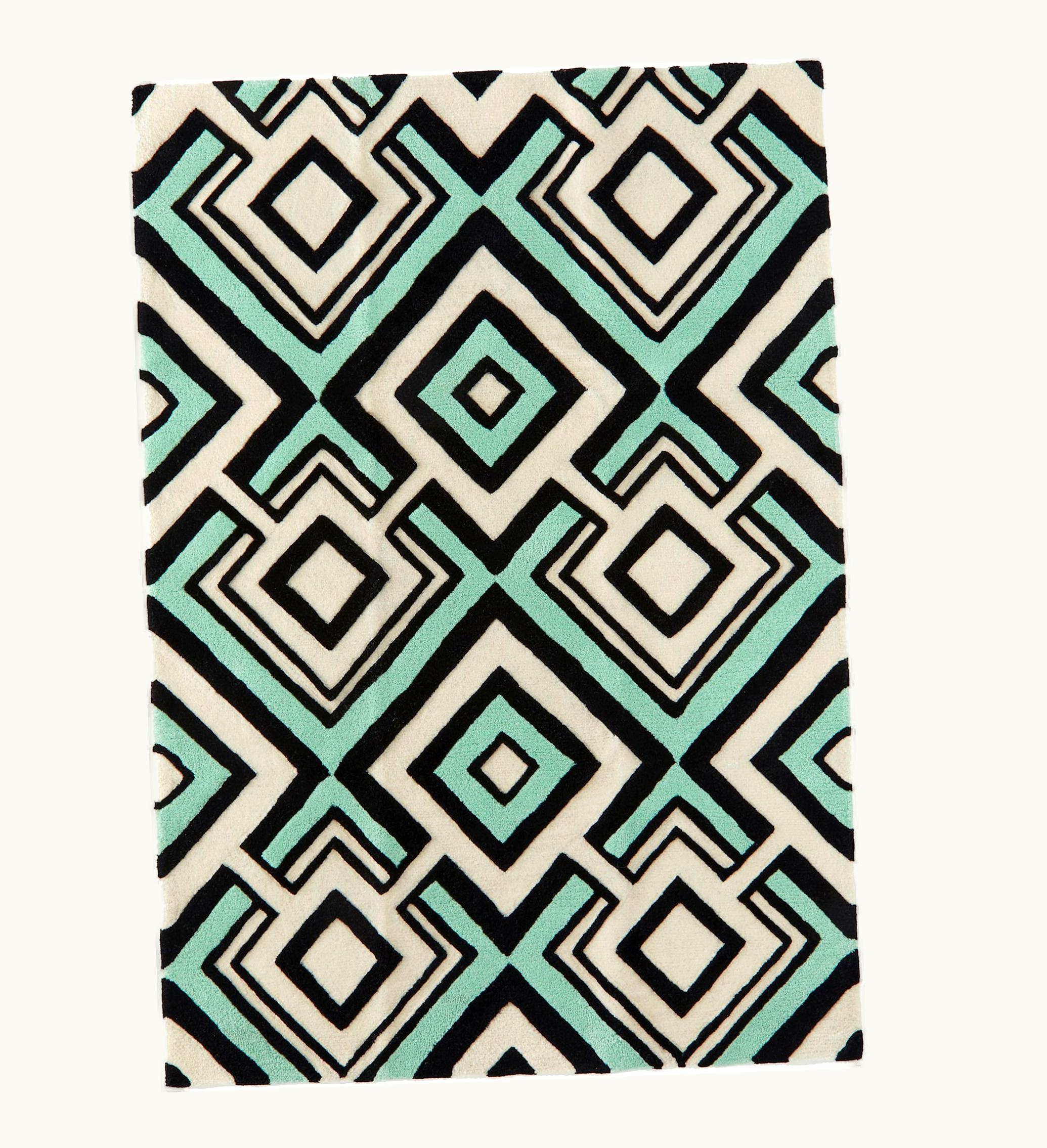 Rabanne Rabanne HM Patterned Wool Rug Multicolor