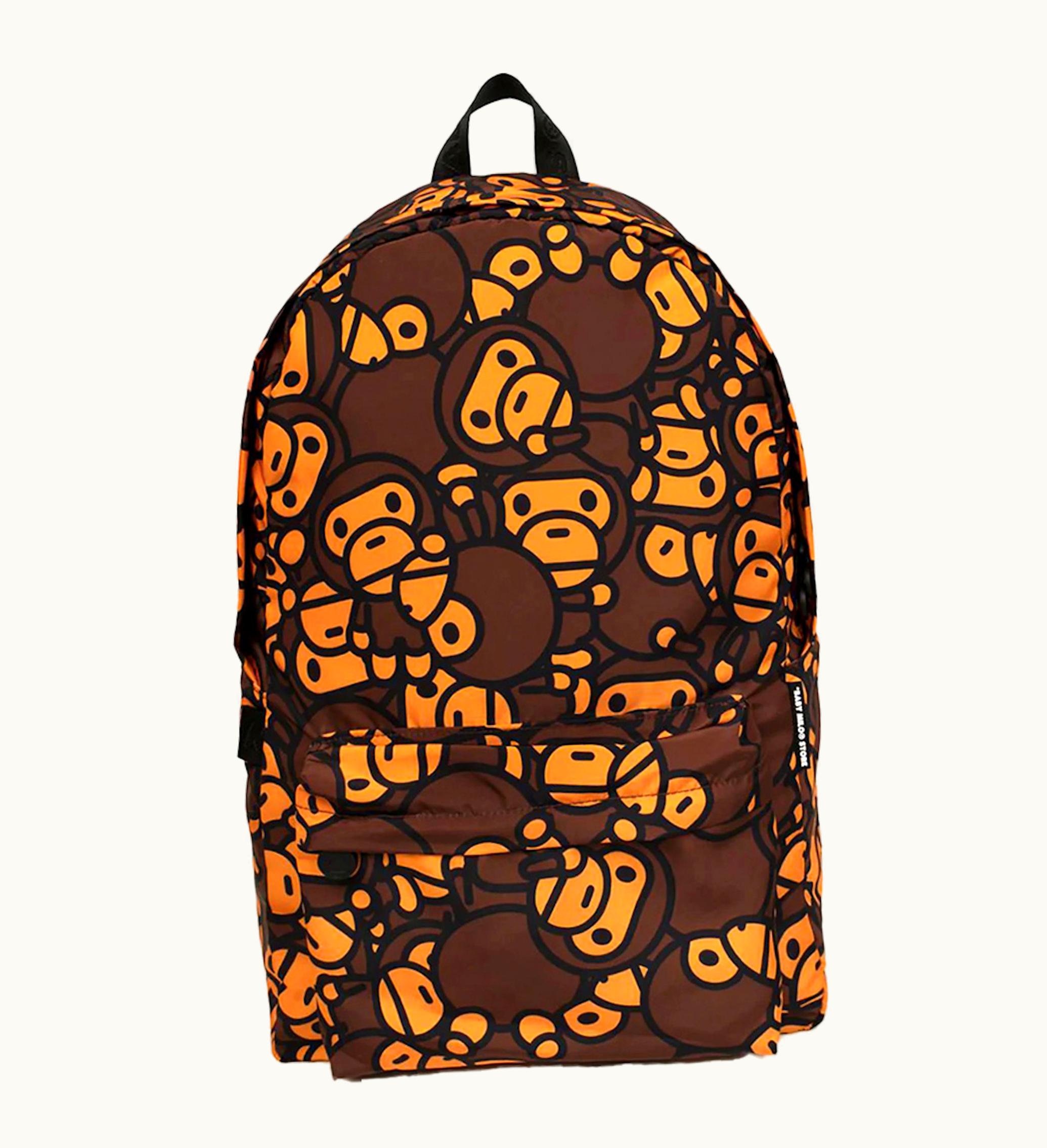BAPE BAPE All Baby Milo Large Backpack Brown