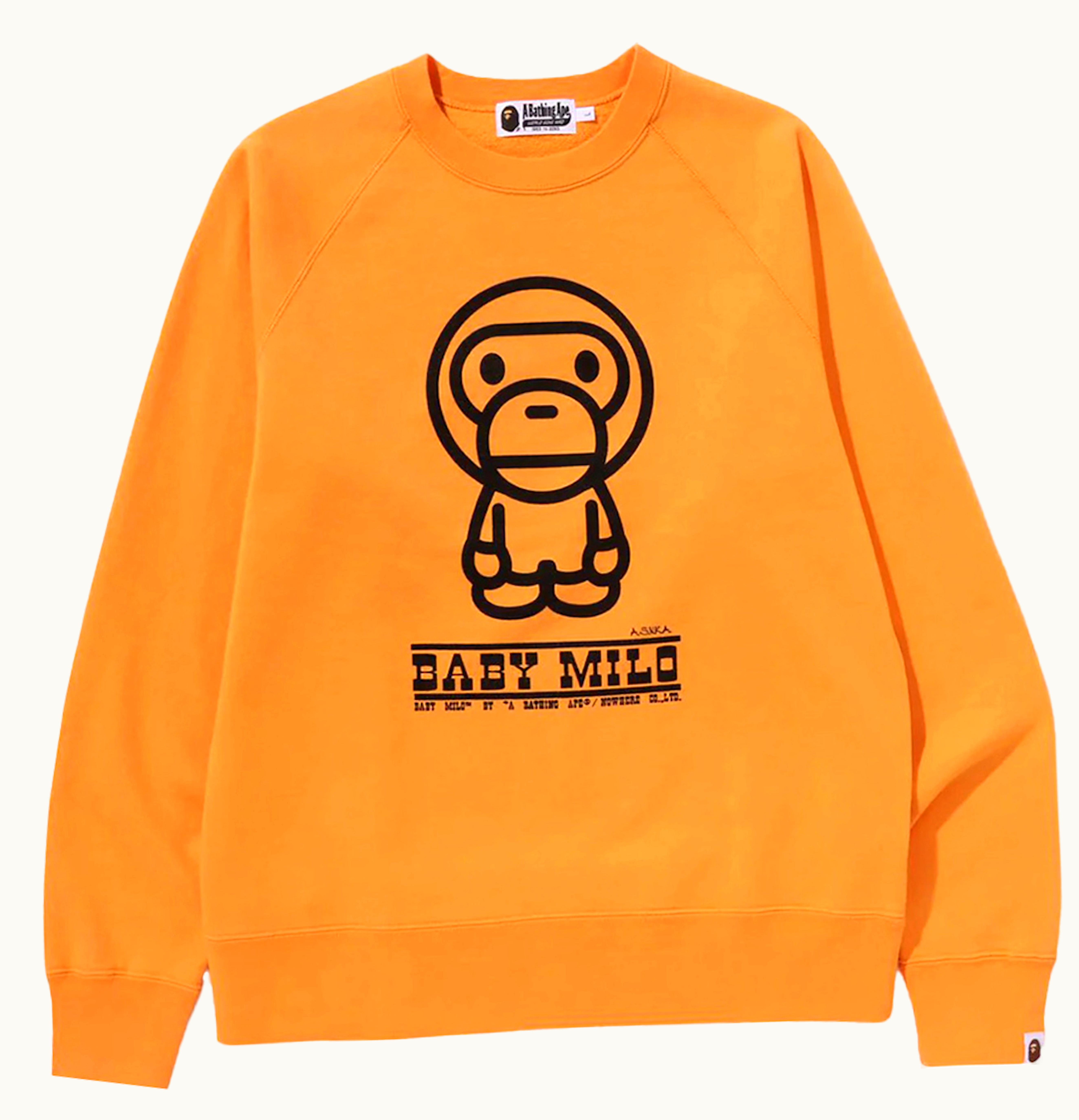 BAPE BAPE Baby Milo Crewneck Orange