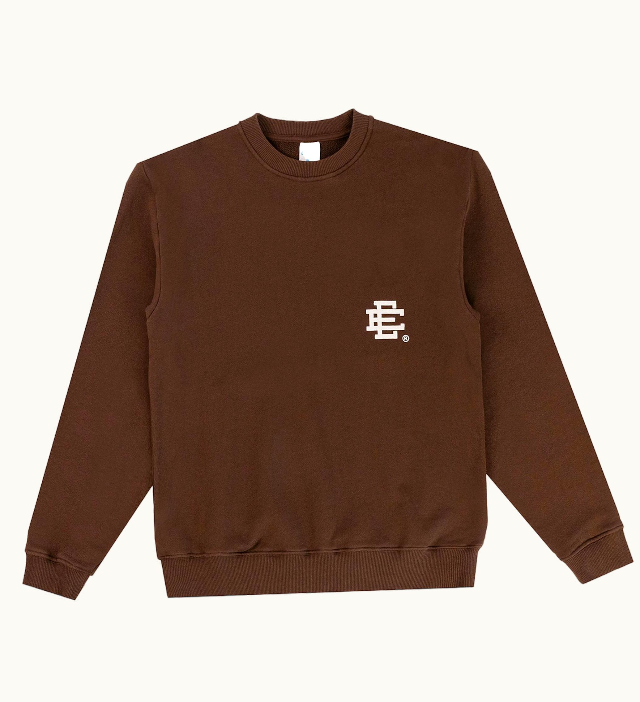Eric Emanuel Eric Emanuel EE Basic Crewneck Brown White
