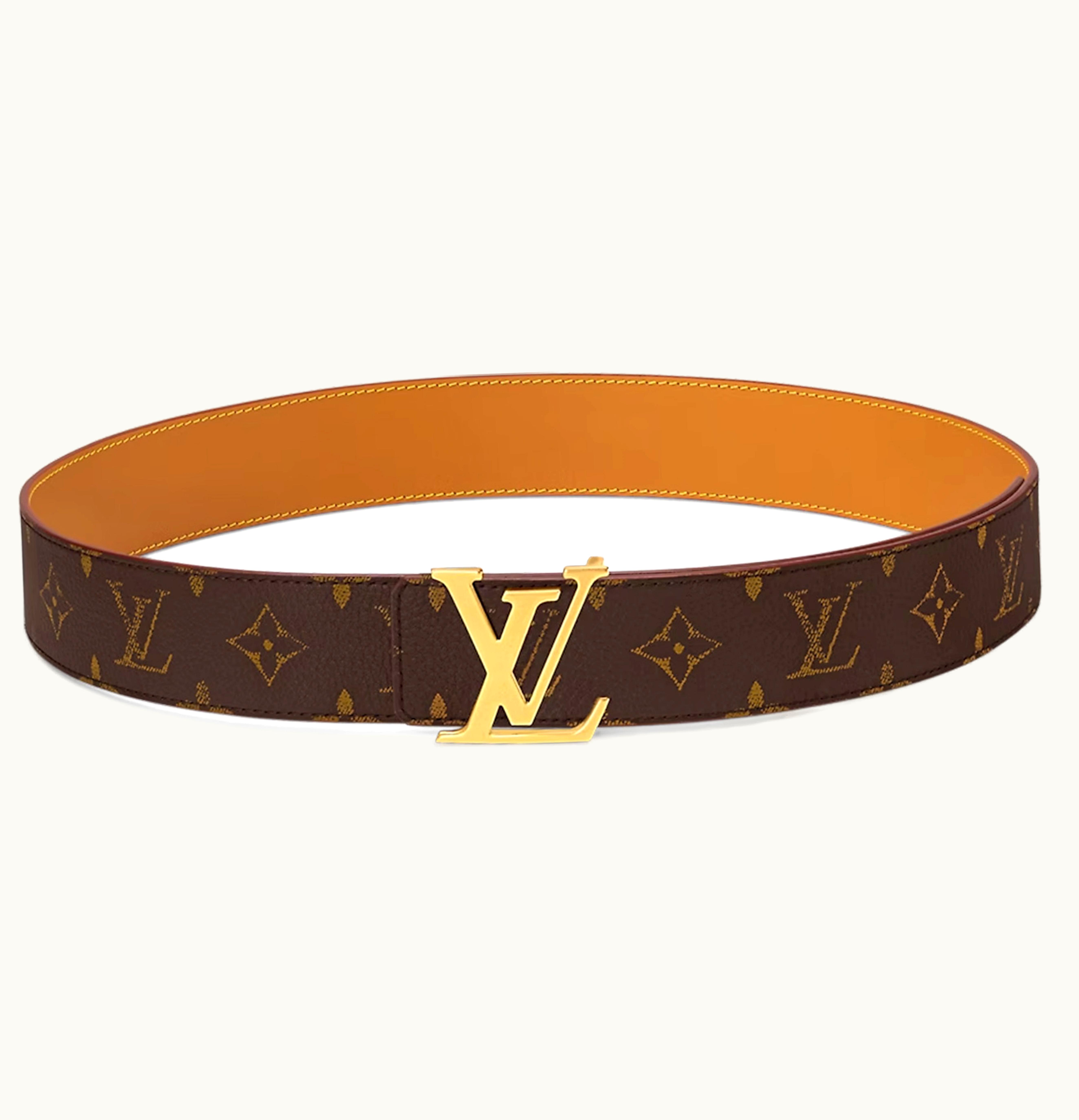 Louis Vuitton Louis Vuitton LV Initiales 40mm Reversible Belt Brown Monogram