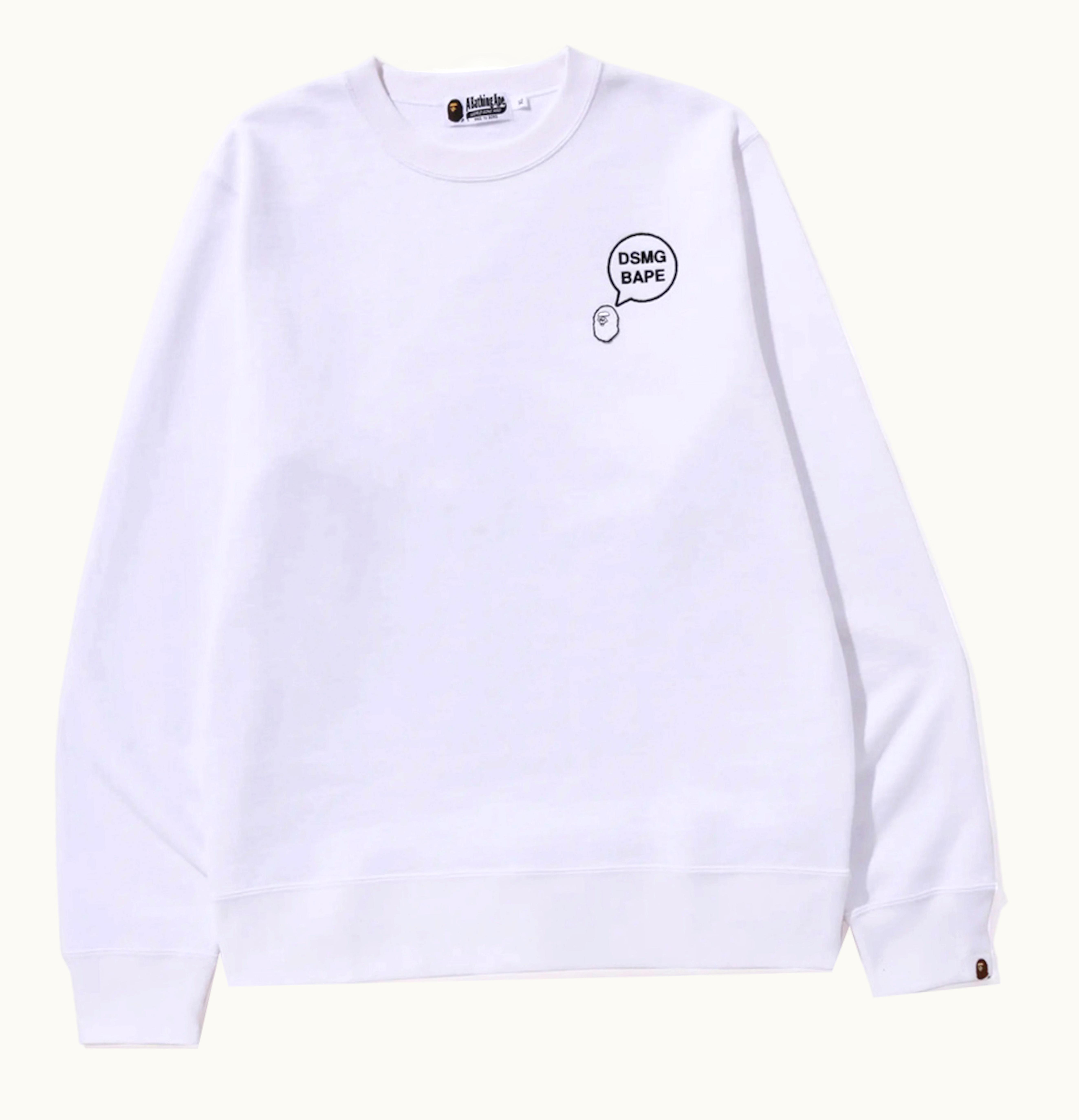 BAPE BAPE X DSM Crewneck White