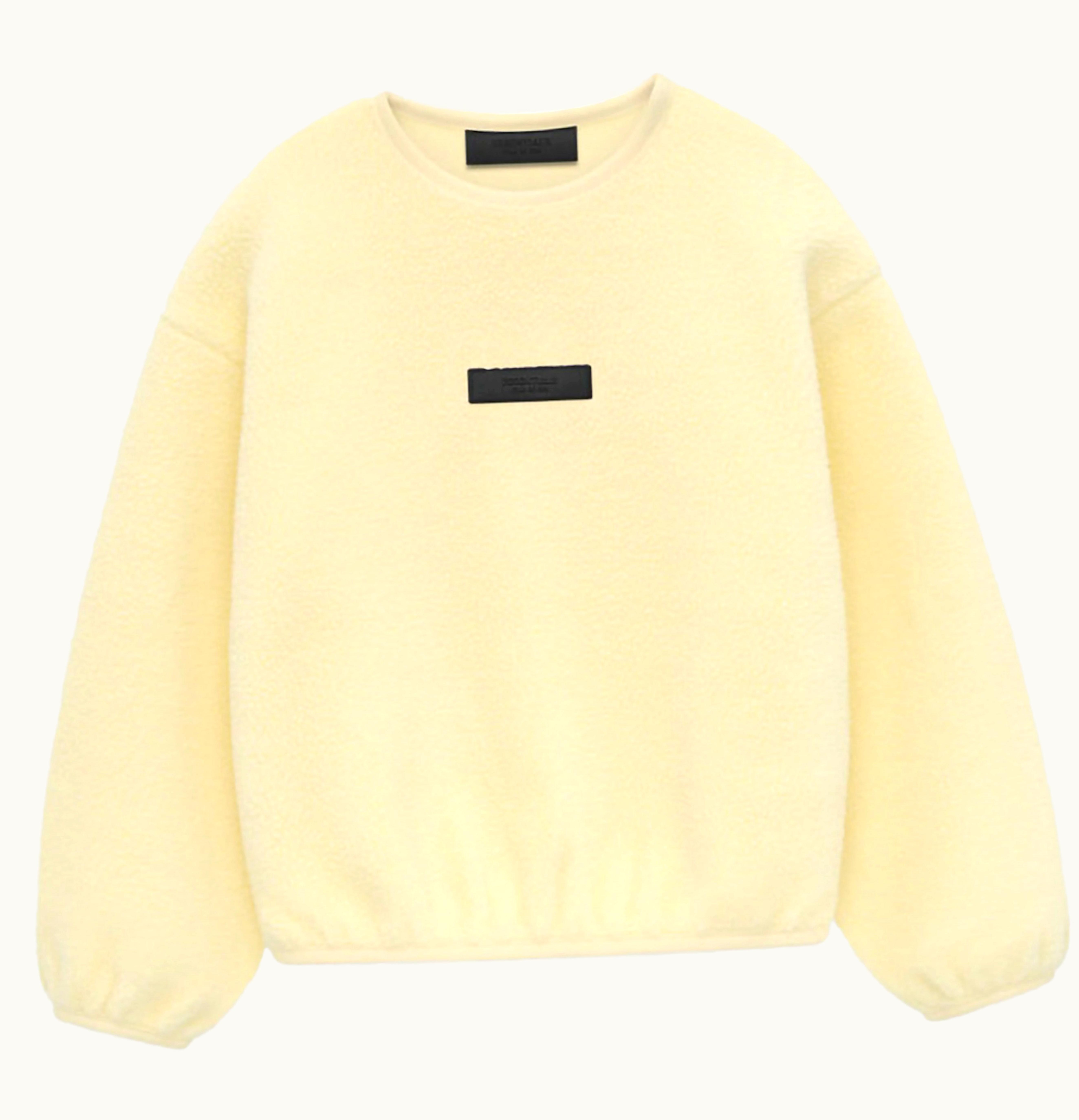 Fear of God Fear Of God Essentials Kids Polar Fleece Crewneck Garden Yellow