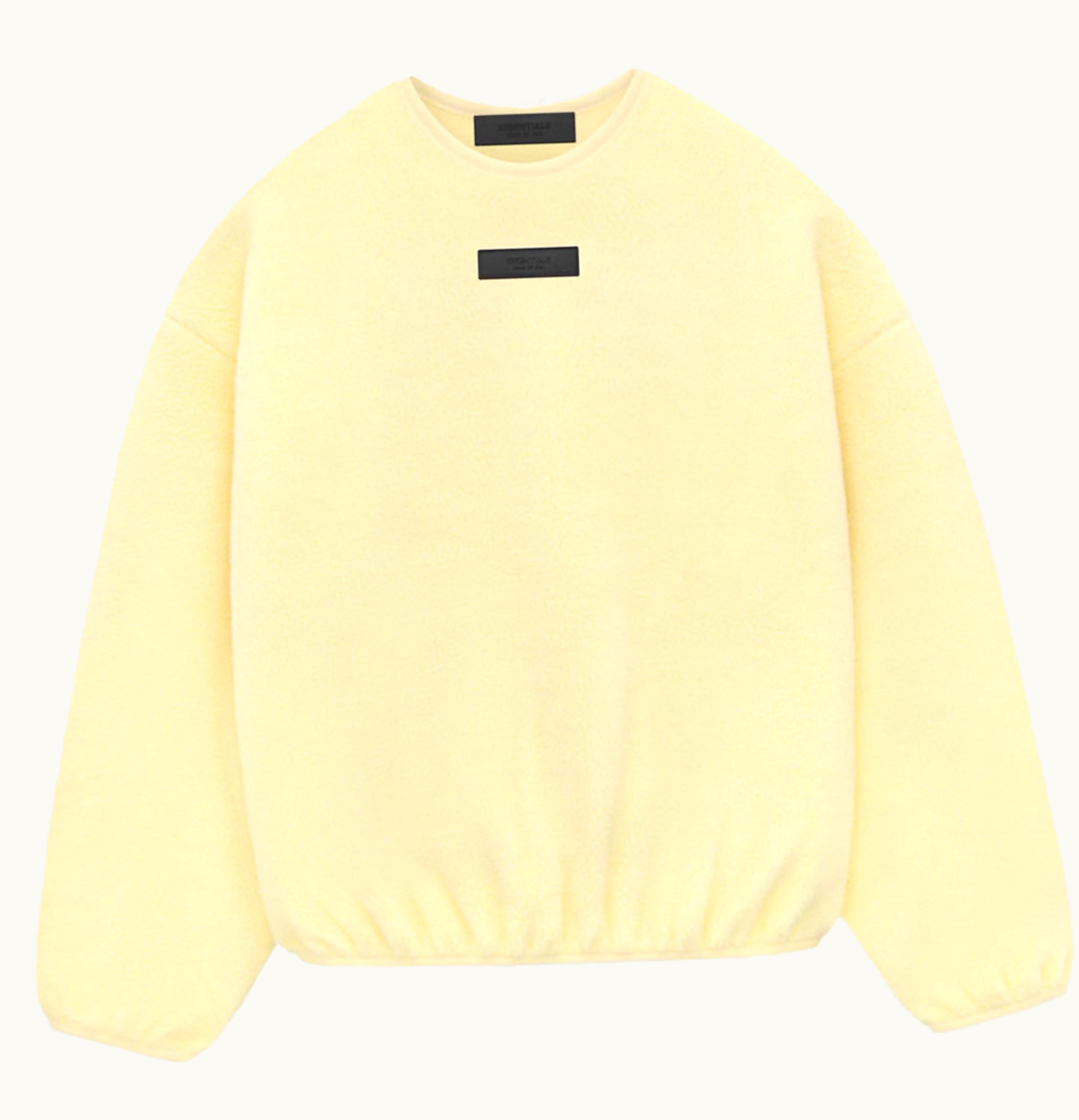 Fear of God Fear Of God Essentials Polar Fleece Crewneck Garden Yellow