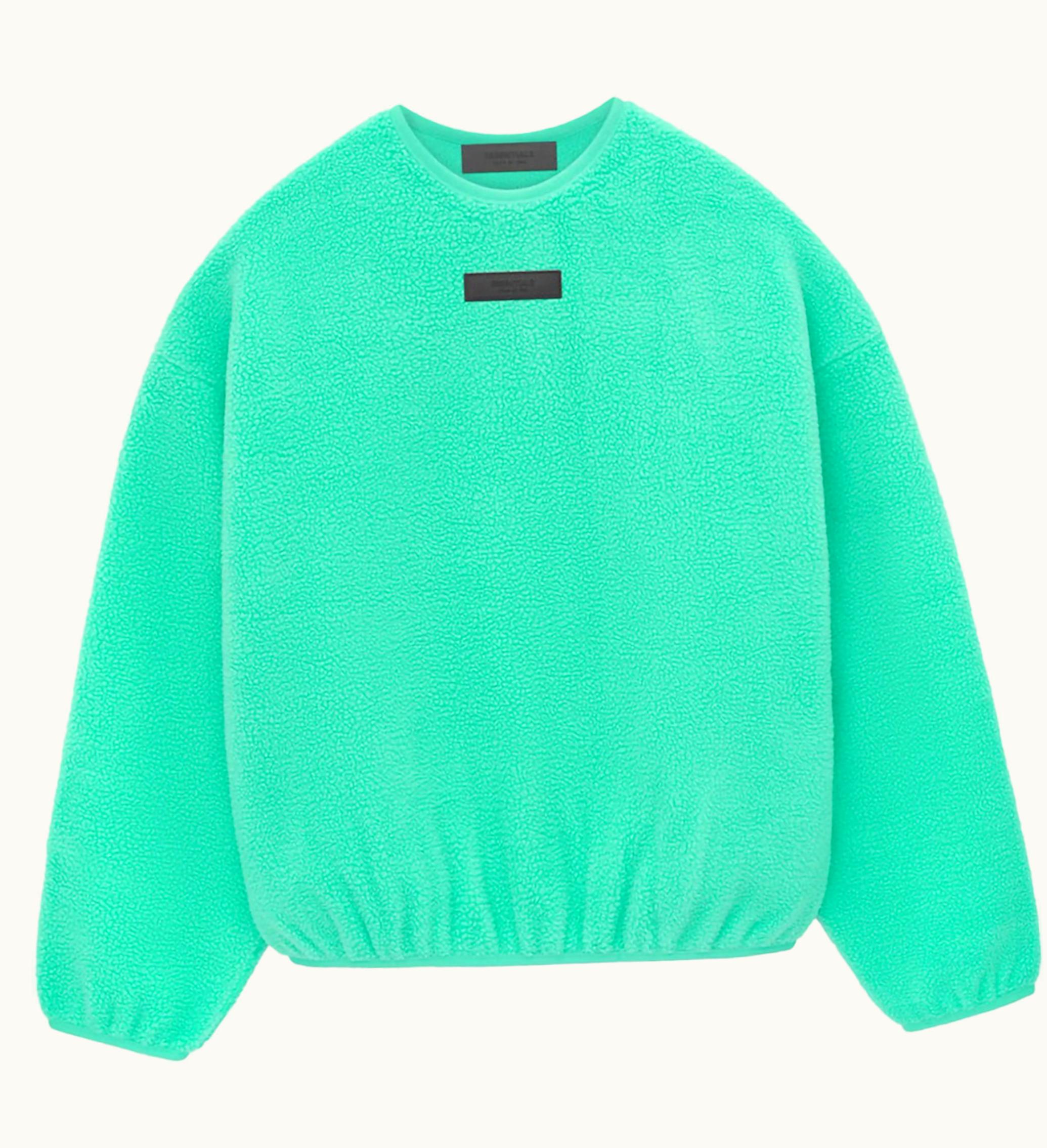 Fear of God Fear Of God Essentials Polar Fleece Crewneck Mint Leaf