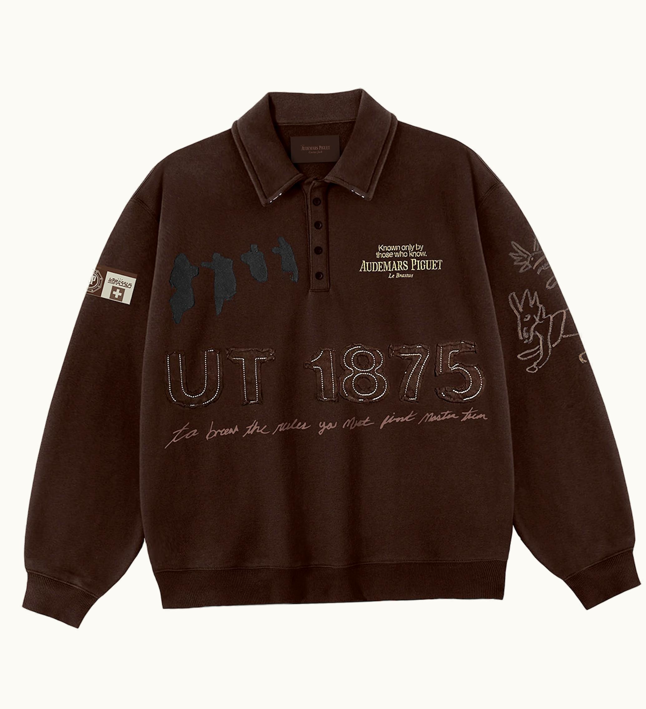 Travis Scott Travis Scott CJ X Audemars Piguet Rugby Sweater Dark Brown