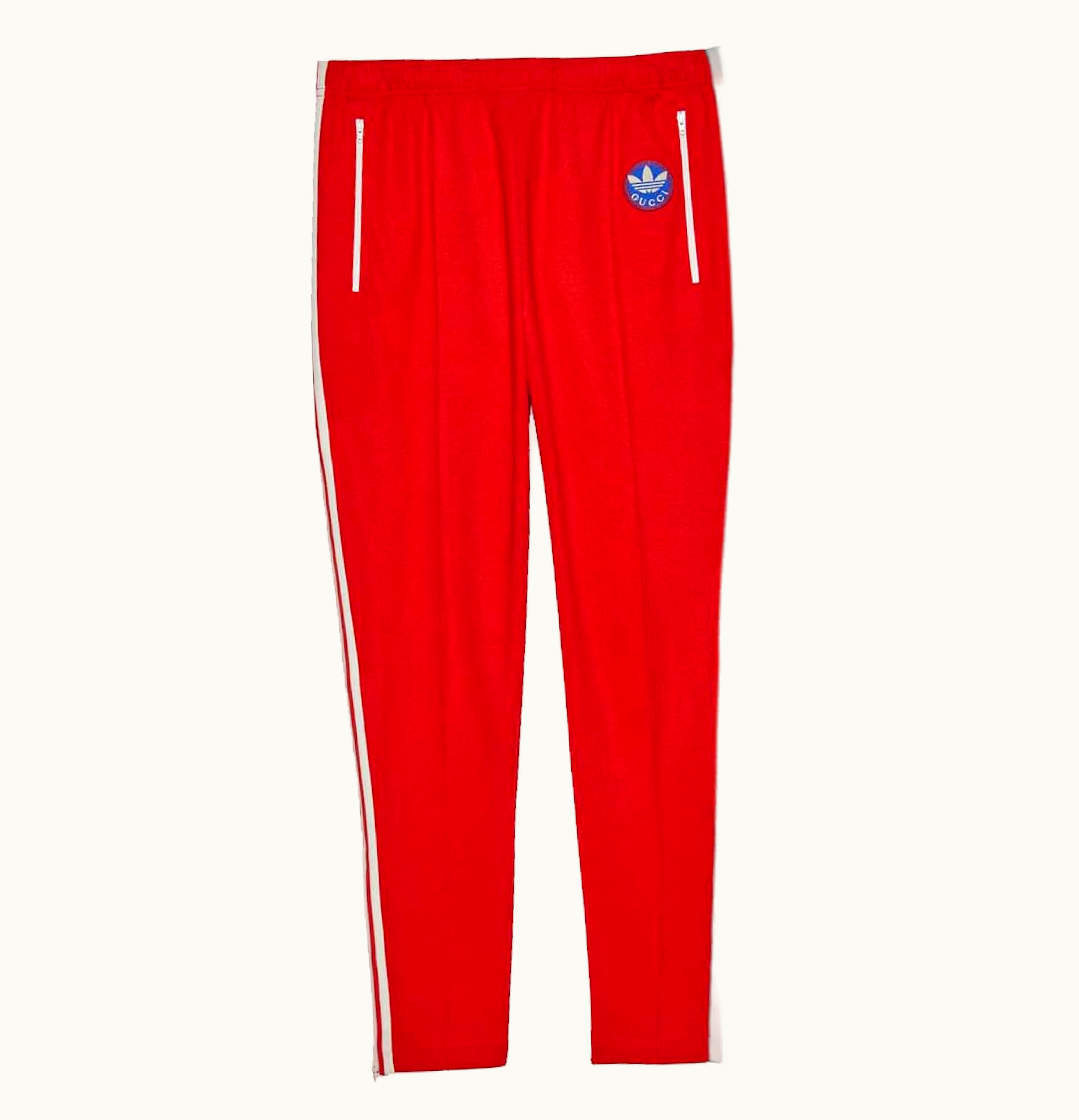 Gucci Gucci x adidas Cotton Jersey Sweatpants Red