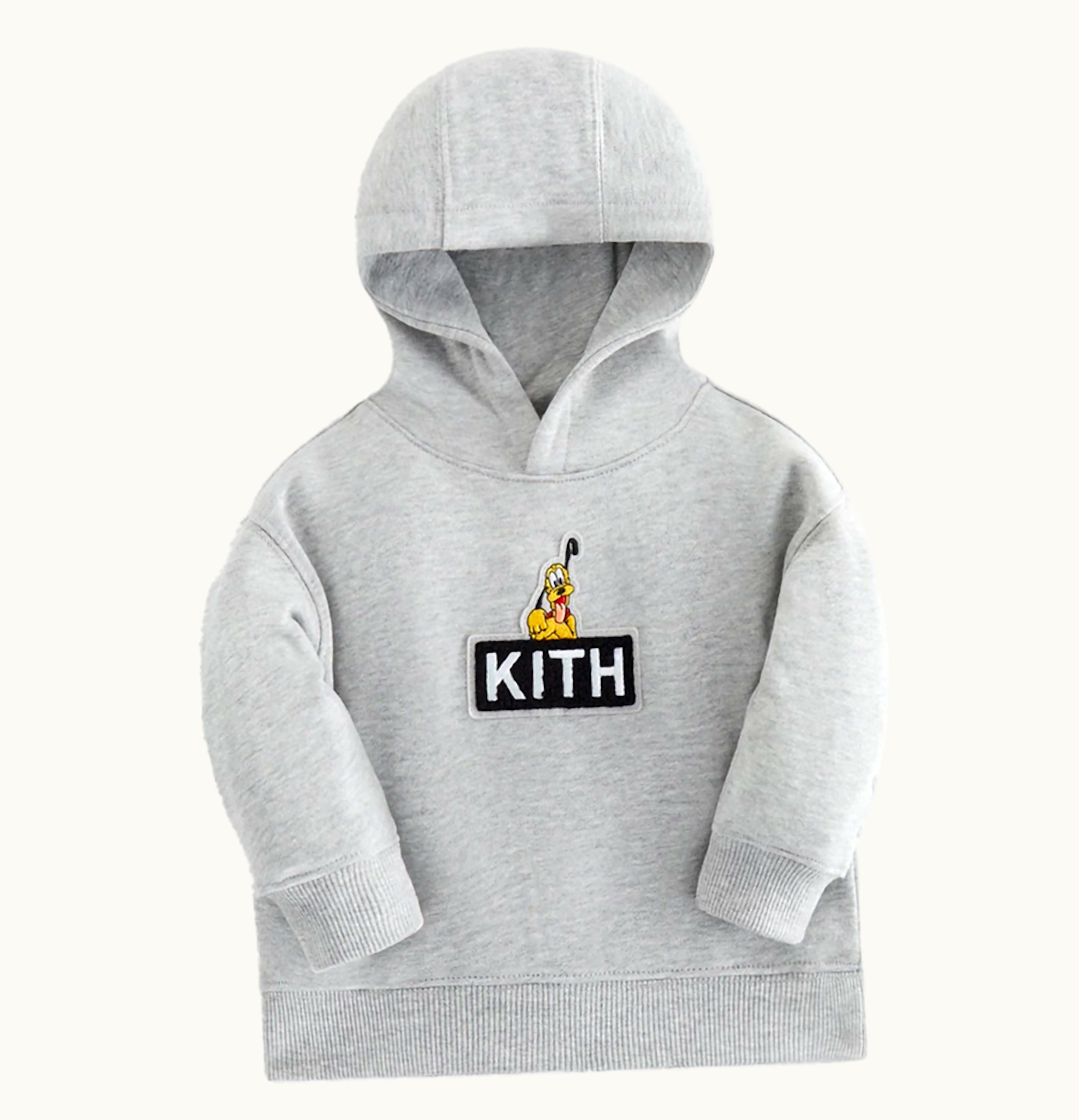 Kith Kith X Disney Baby Mickey Friends Pluto Classic Logo Hoodie Light Heather Grey Ph