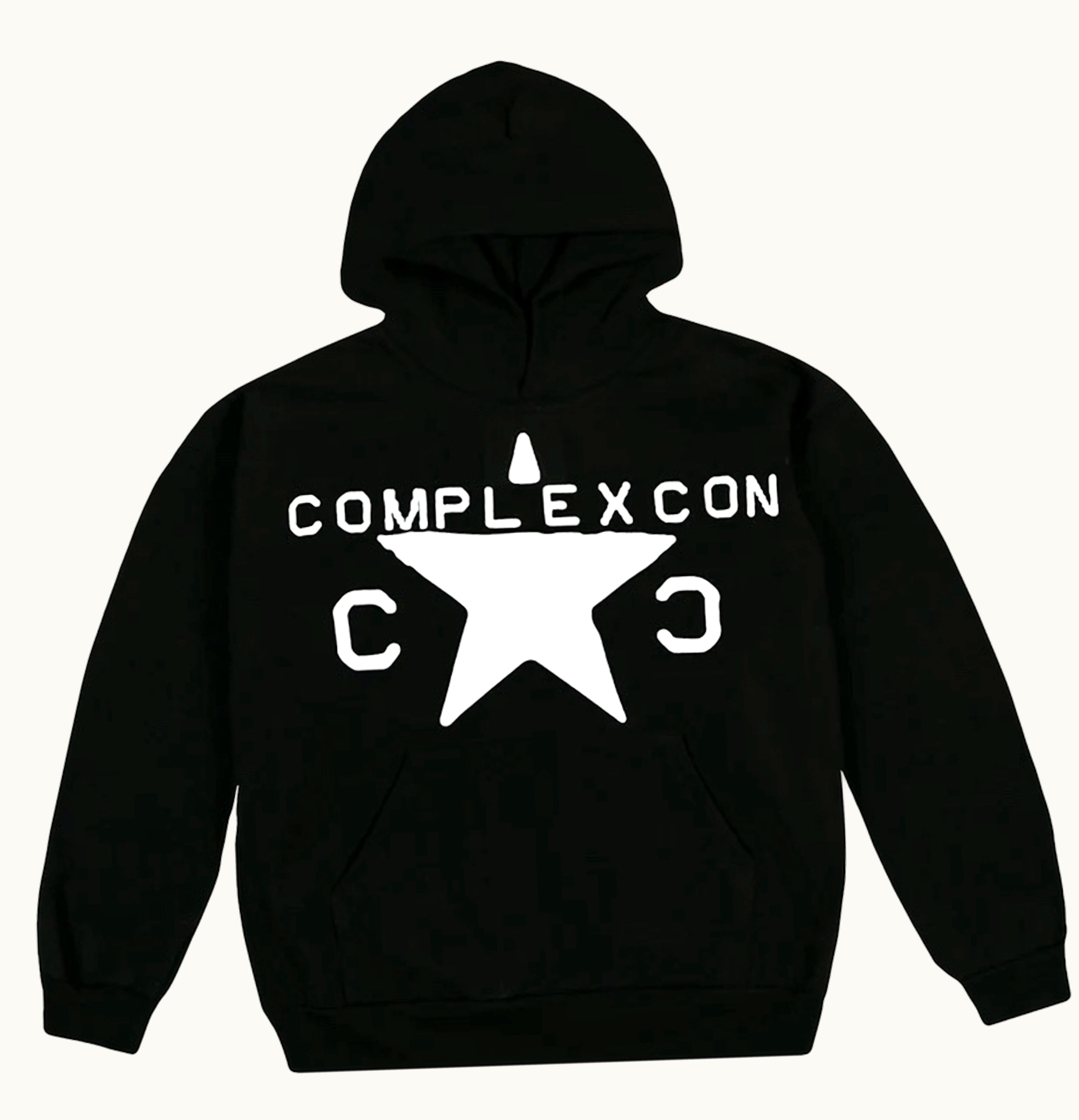 Cactus Plant Flea Market Cactus Plant Flea Market X Complexcon Star Stamp Hoodie Black