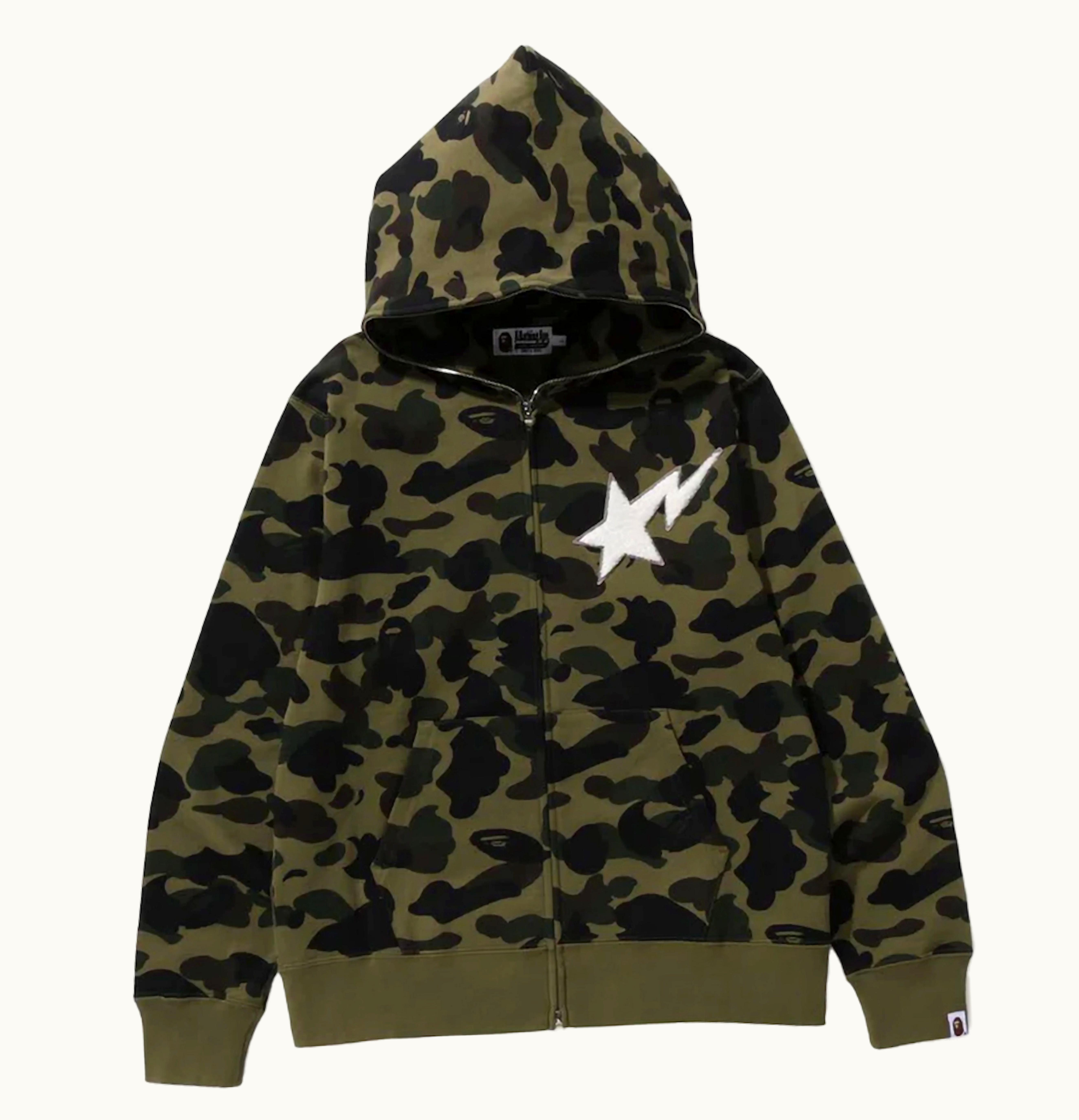 BAPE BAPE 1st Camo Full Zip Hoodie FW23 Green