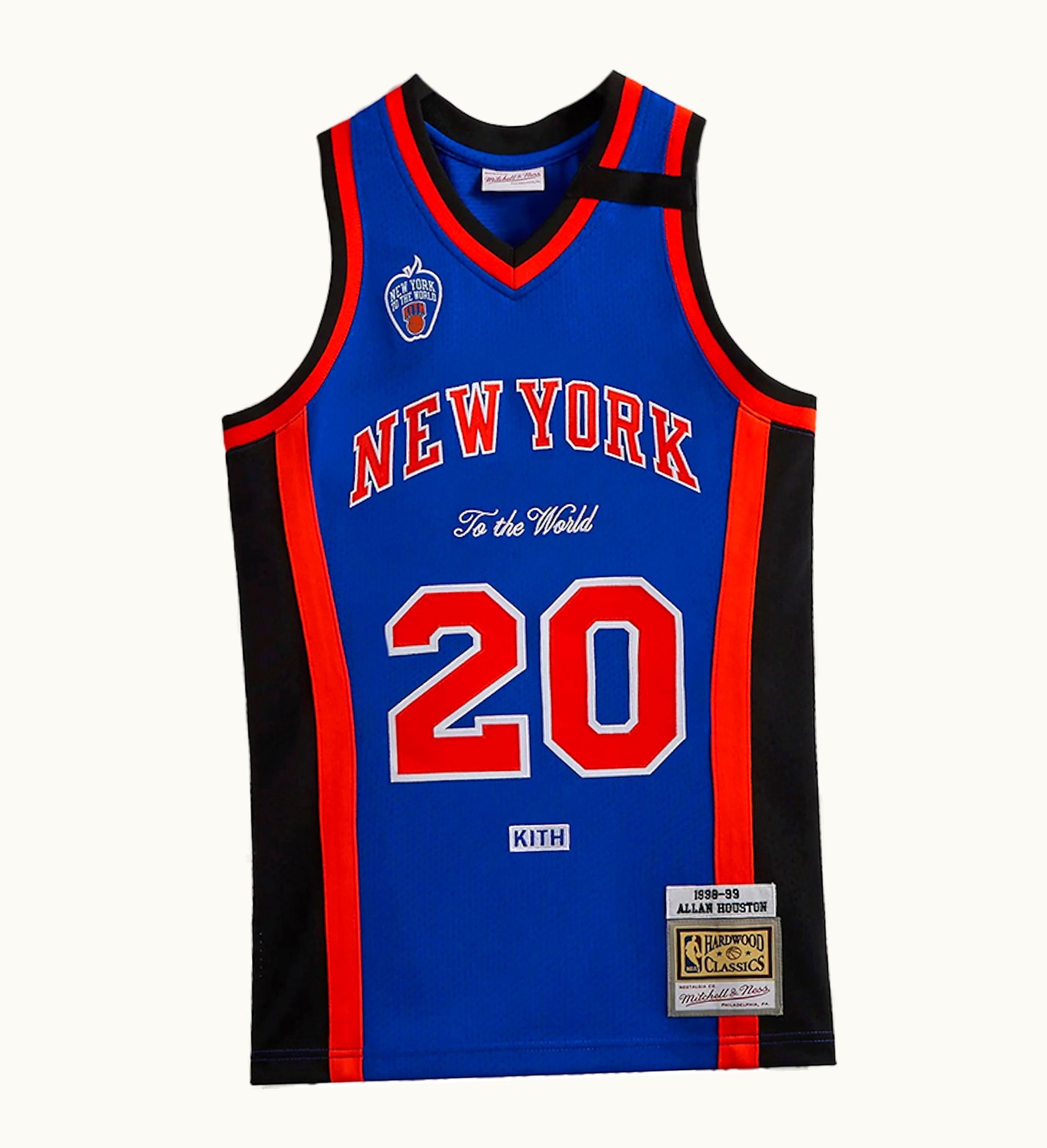 Kith Kith Mitchell Ness New York Knicks Allan Houston Jersey Knicks Blue Knicks Orange