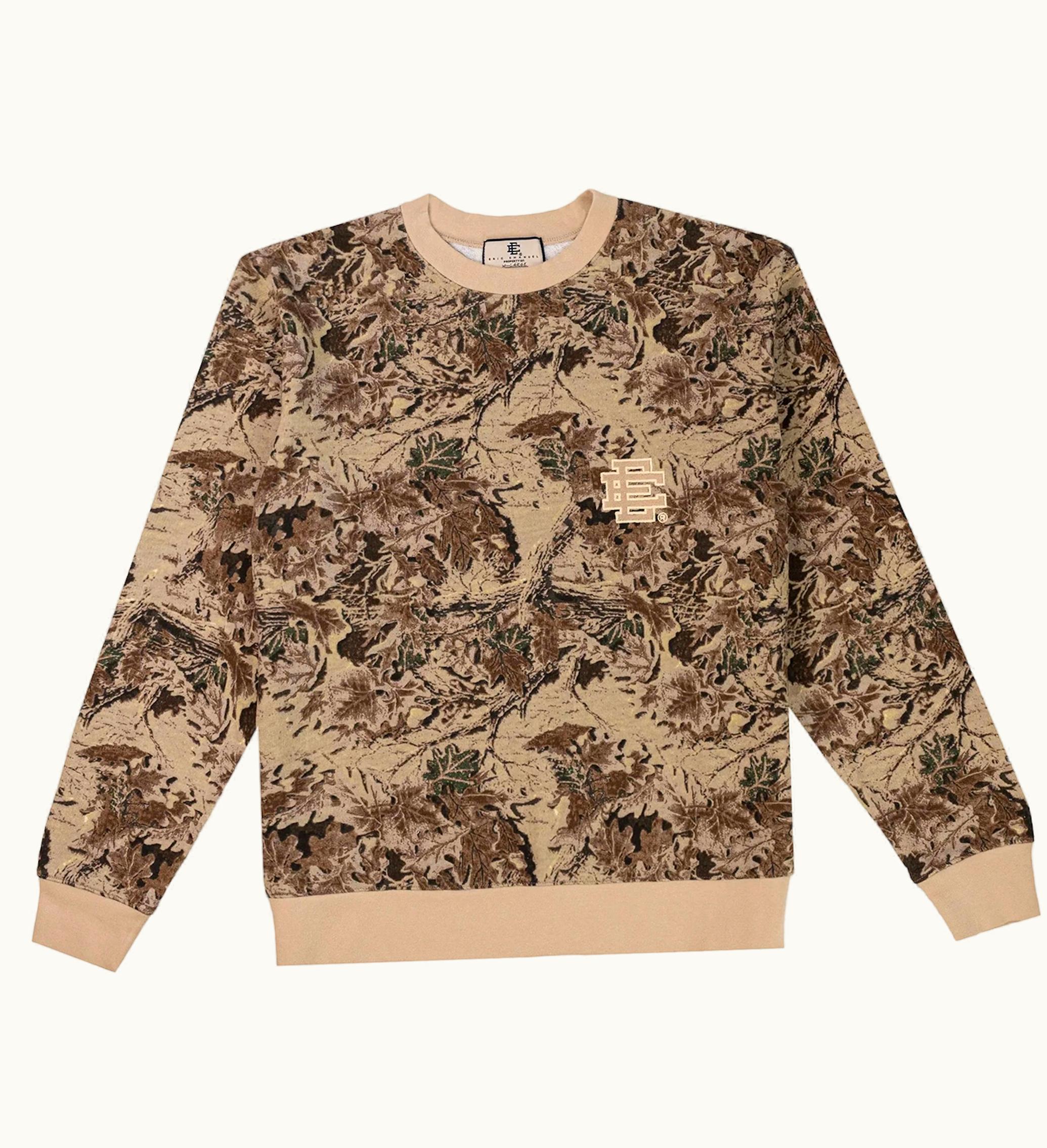 Eric Emanuel Eric Emanuel EE Basic Crewneck Tan EE Leafy Camo