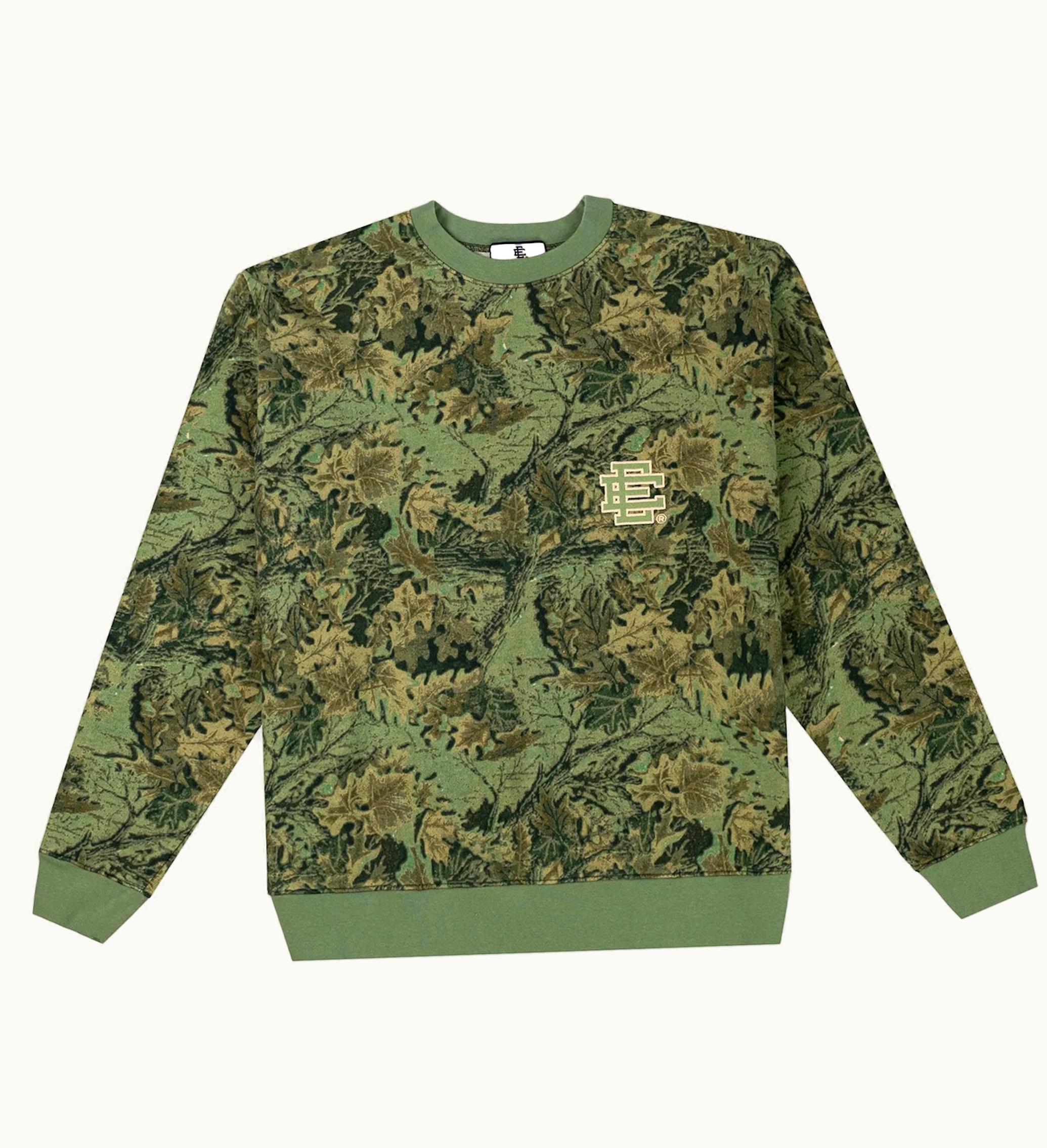 Eric Emanuel Eric Emanuel EE Basic Crewneck Green EE Leafy Camo