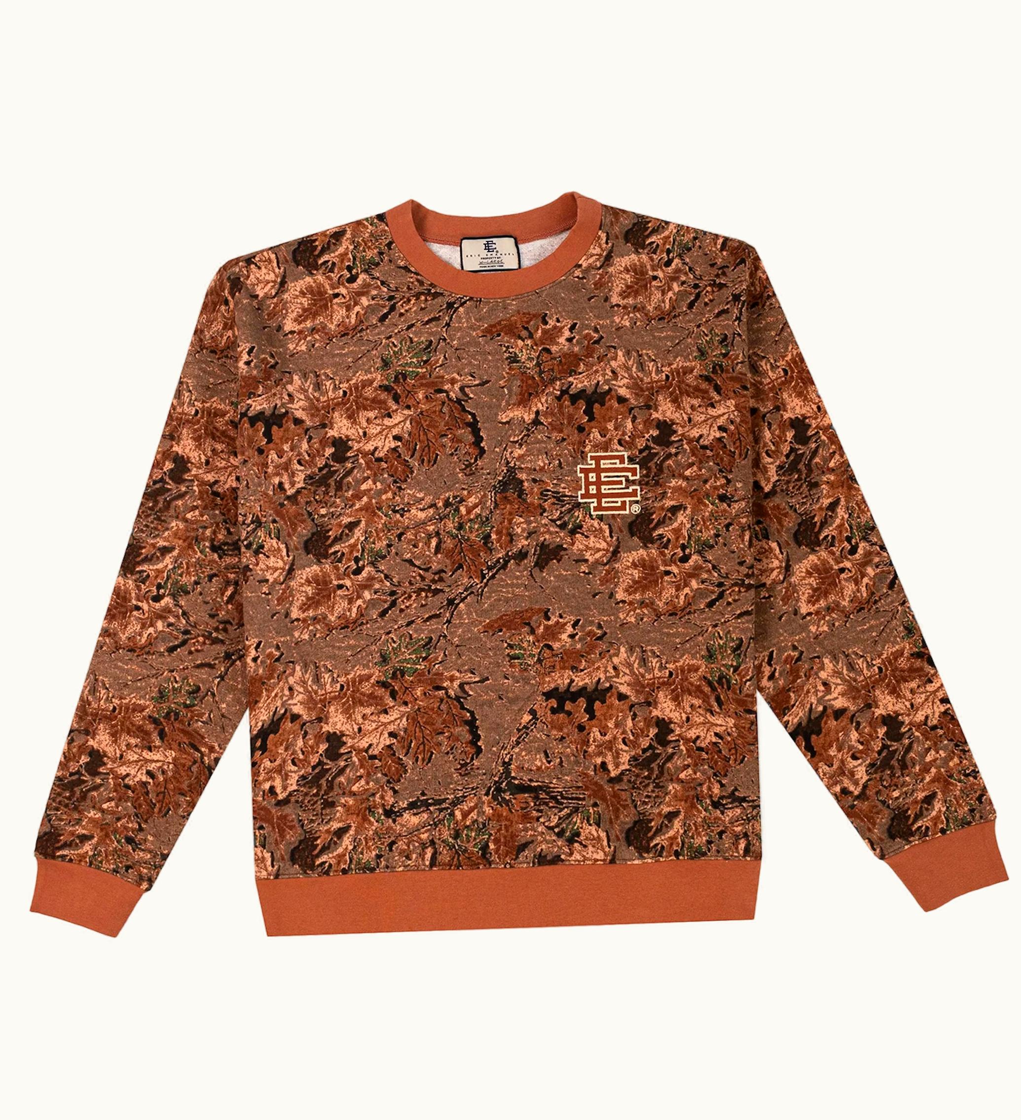 Eric Emanuel Eric Emanuel EE Basic Crewneck Orange EE Leafy Camo