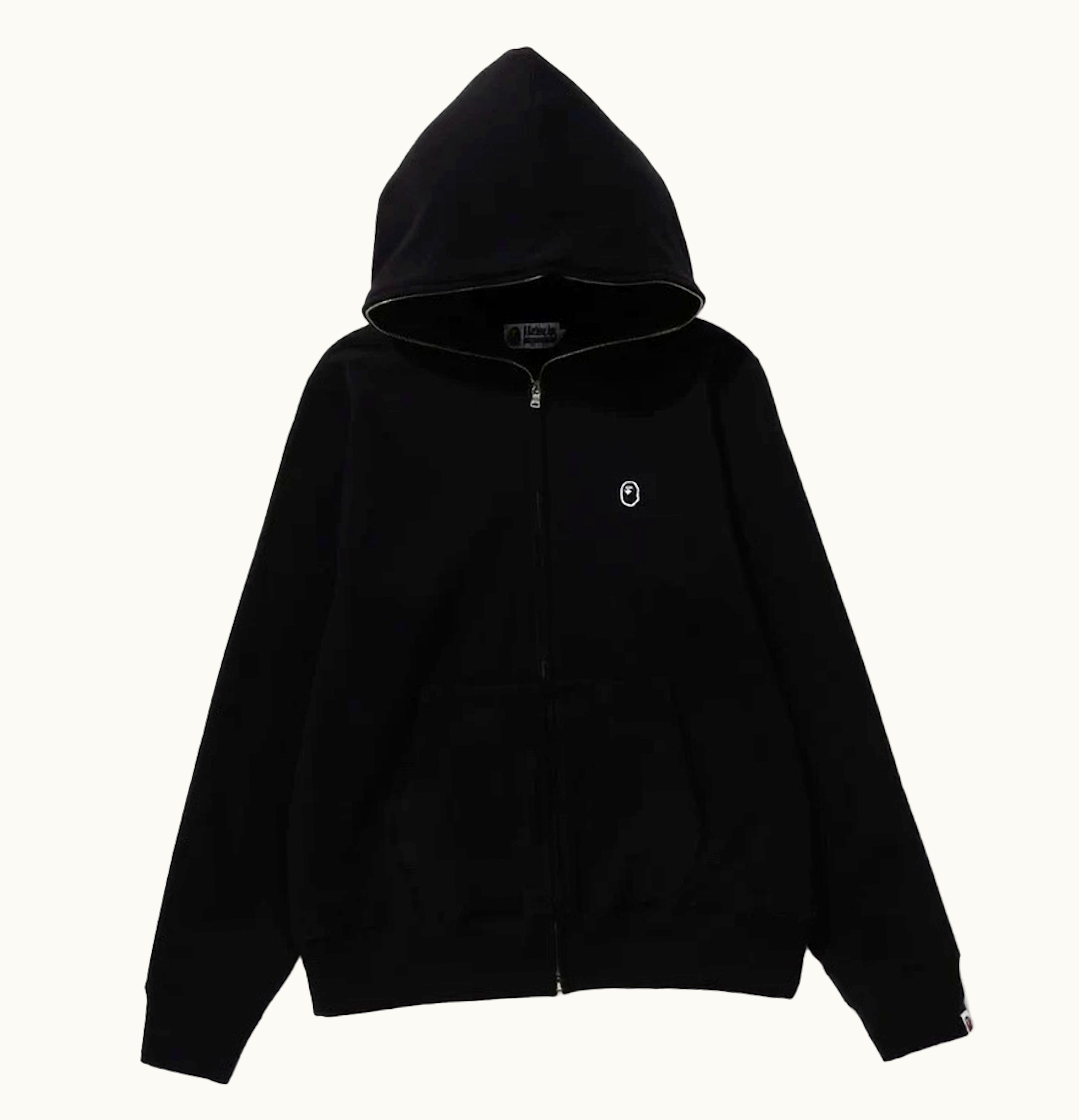 BAPE BAPE Ape Head One Point Full Zip Hoodie Black