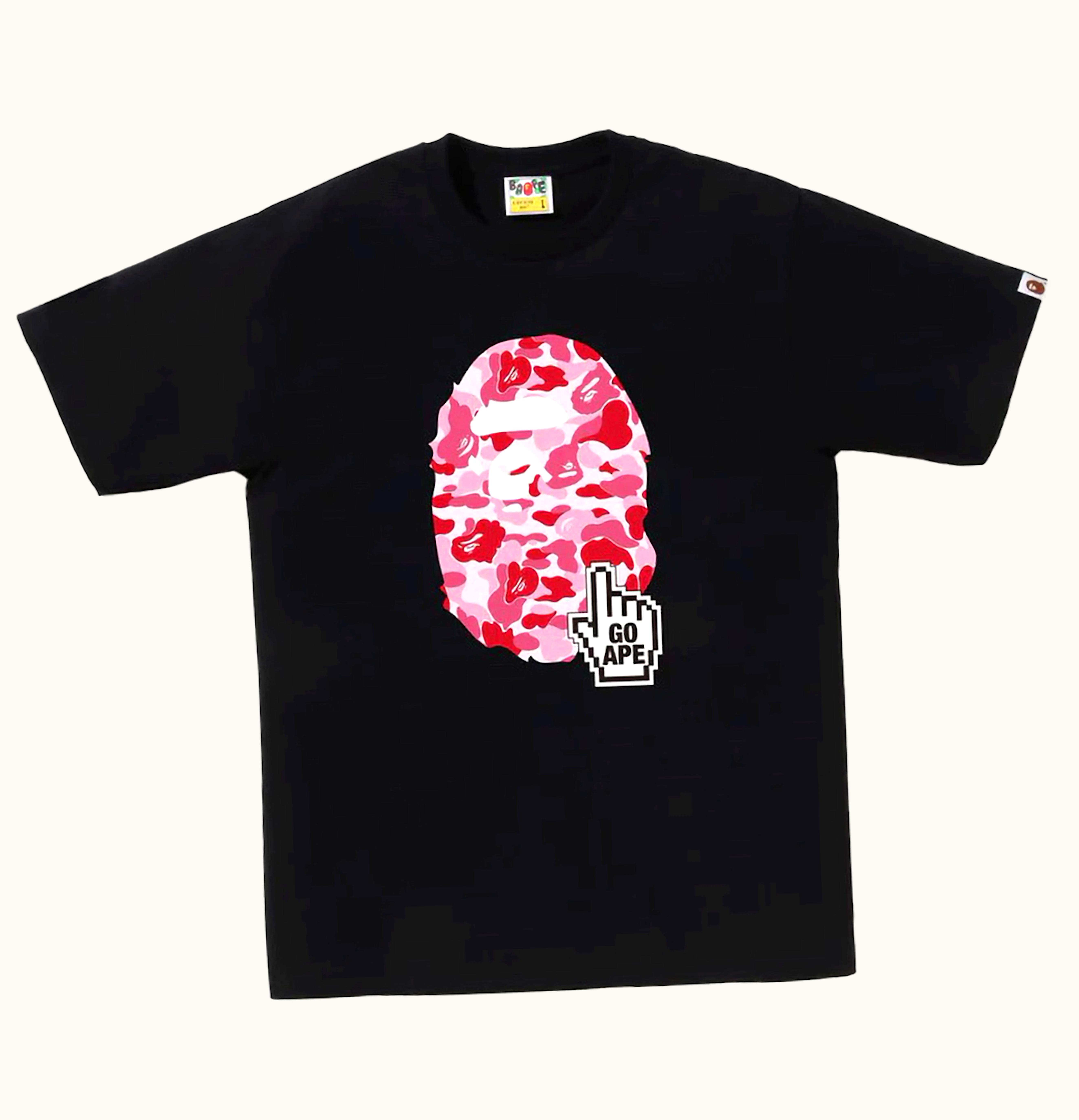 BAPE BAPE Abc Camo Online Tee FW23 Black Pink