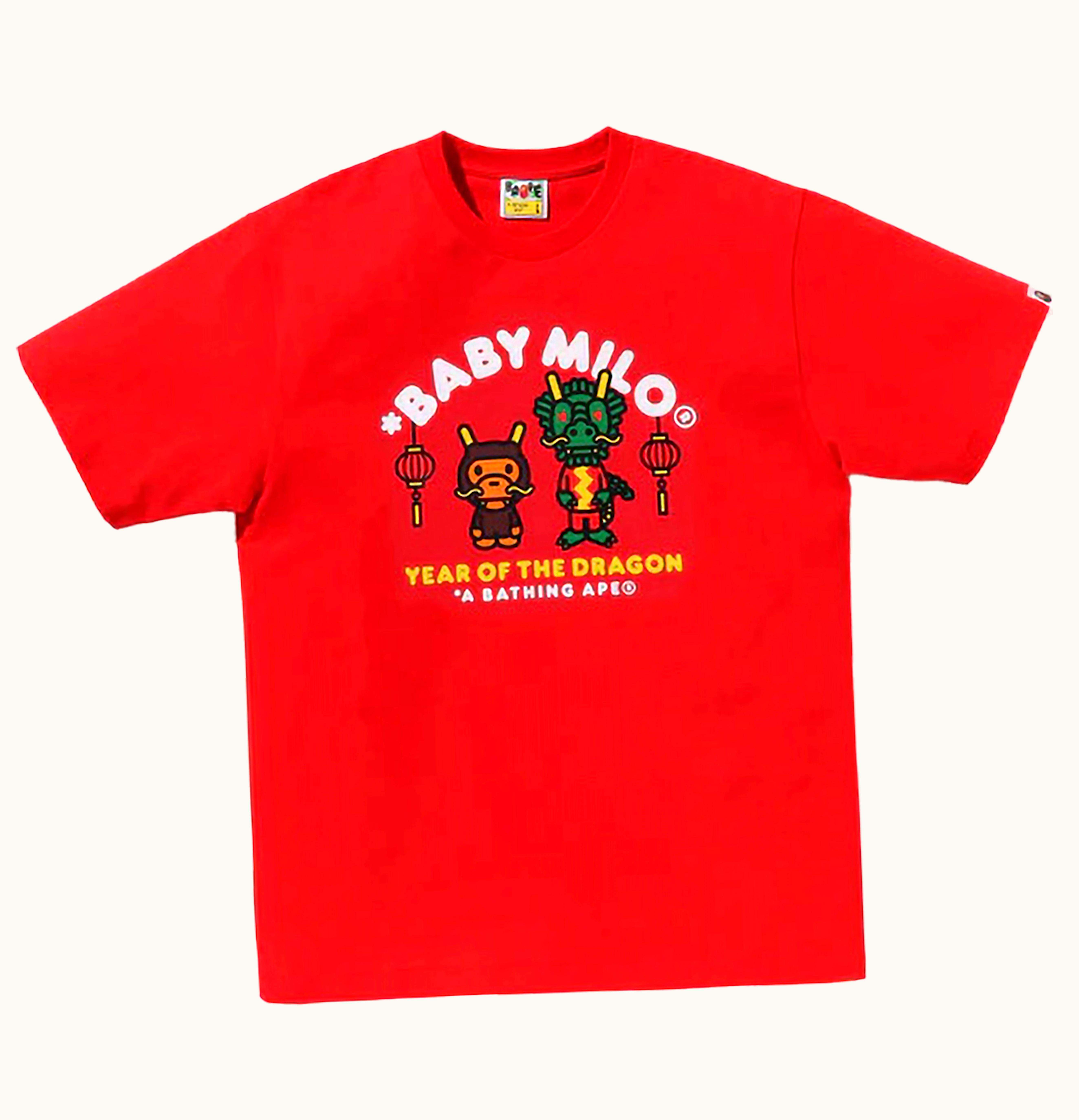 BAPE BAPE Year Of The Dragon Baby Milo Tee Red