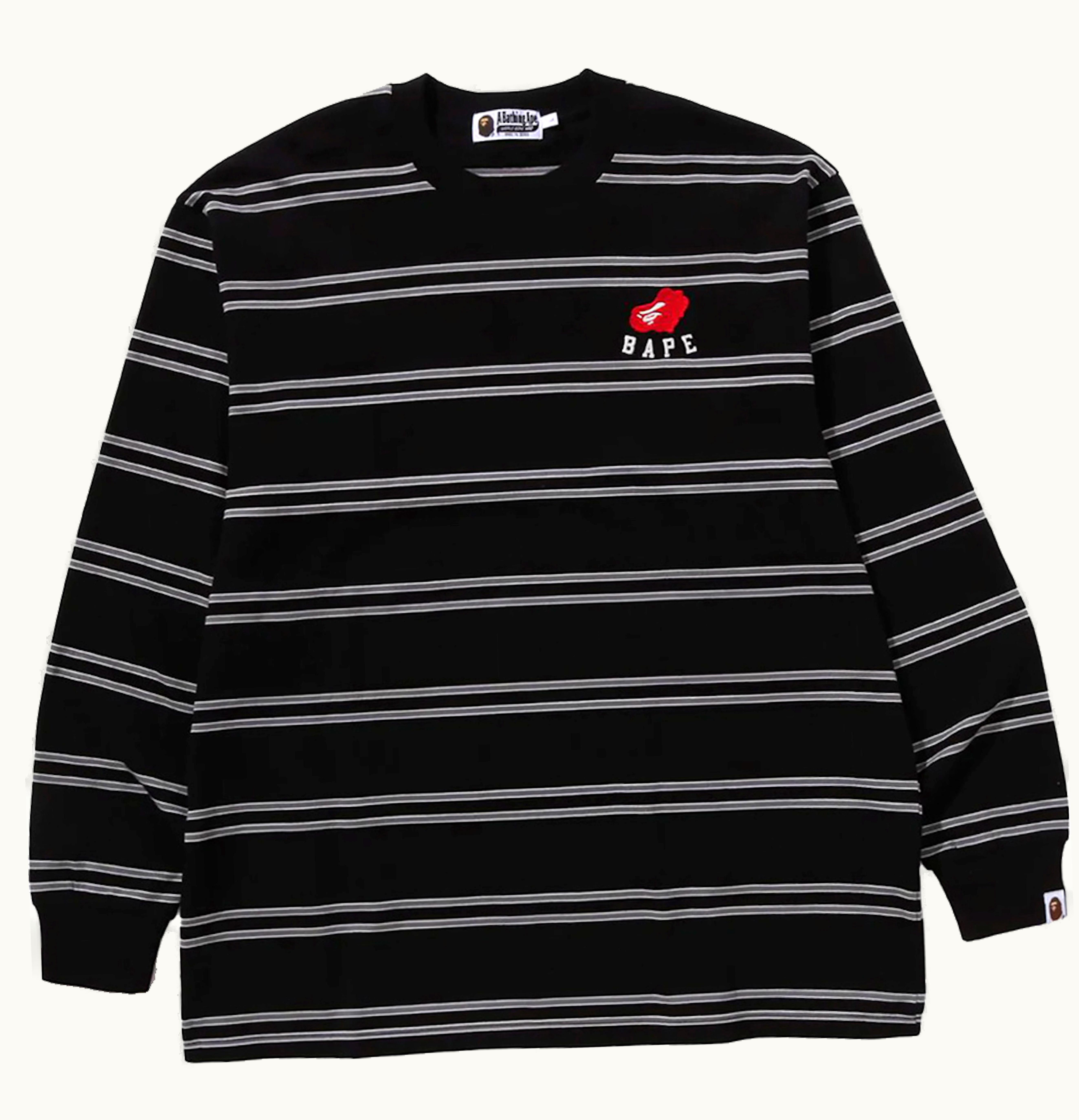 BAPE BAPE Ape Heart Hoop L S Tee Black