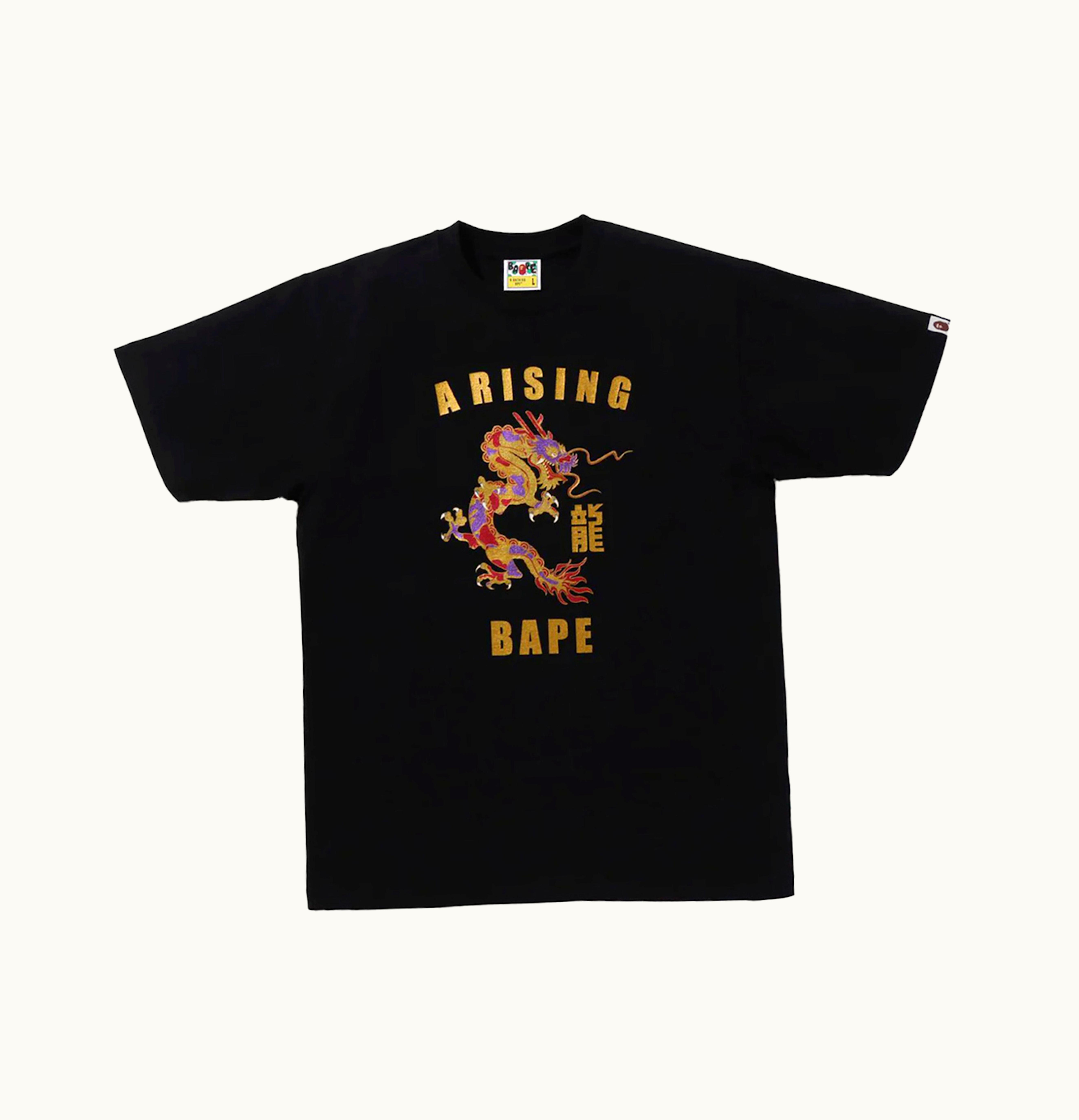 BAPE BAPE Year Of Dragon Glitter Tee Black