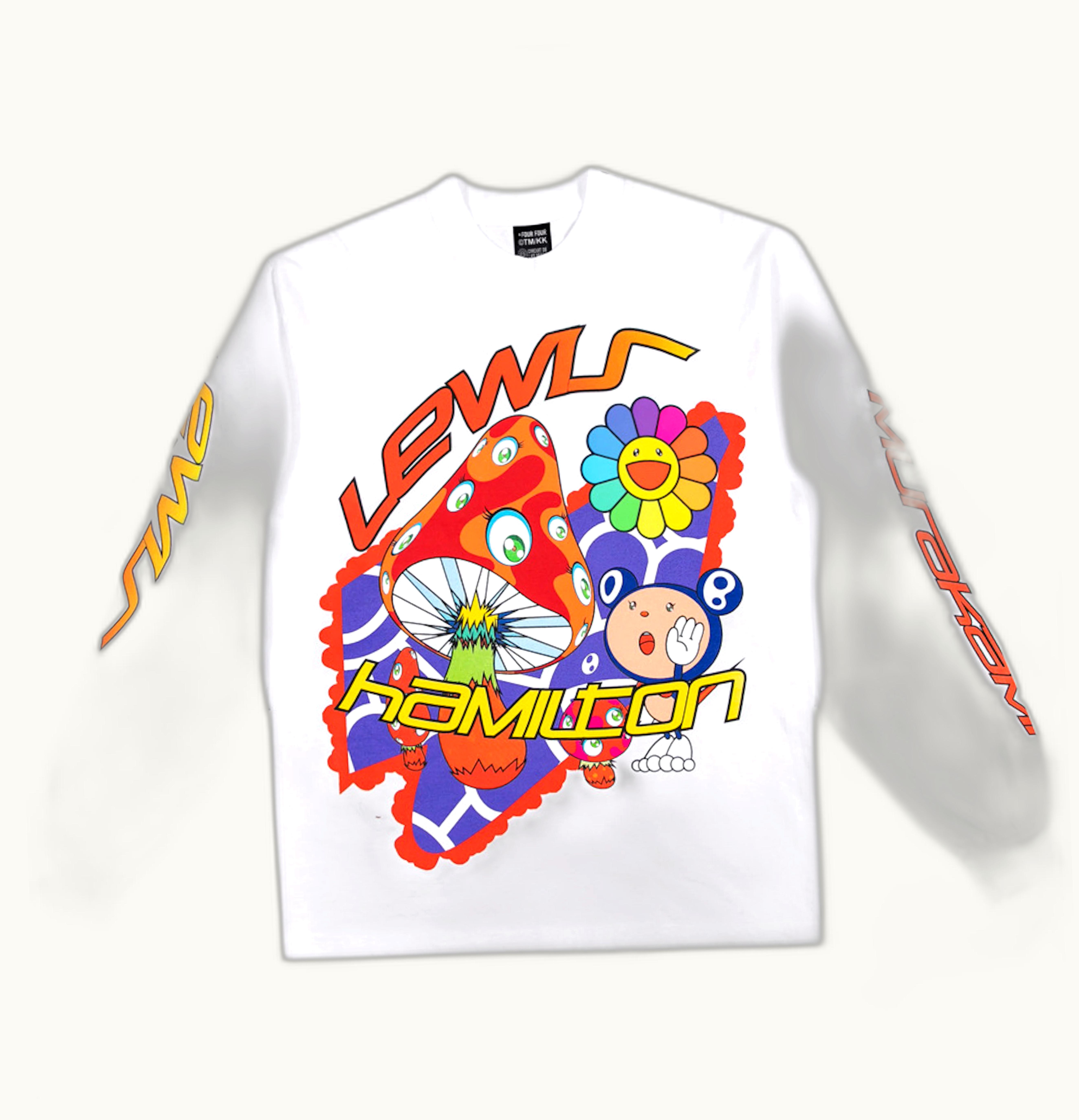 Takashi Murakami 44 Psychedelic Race L S T Shirt White