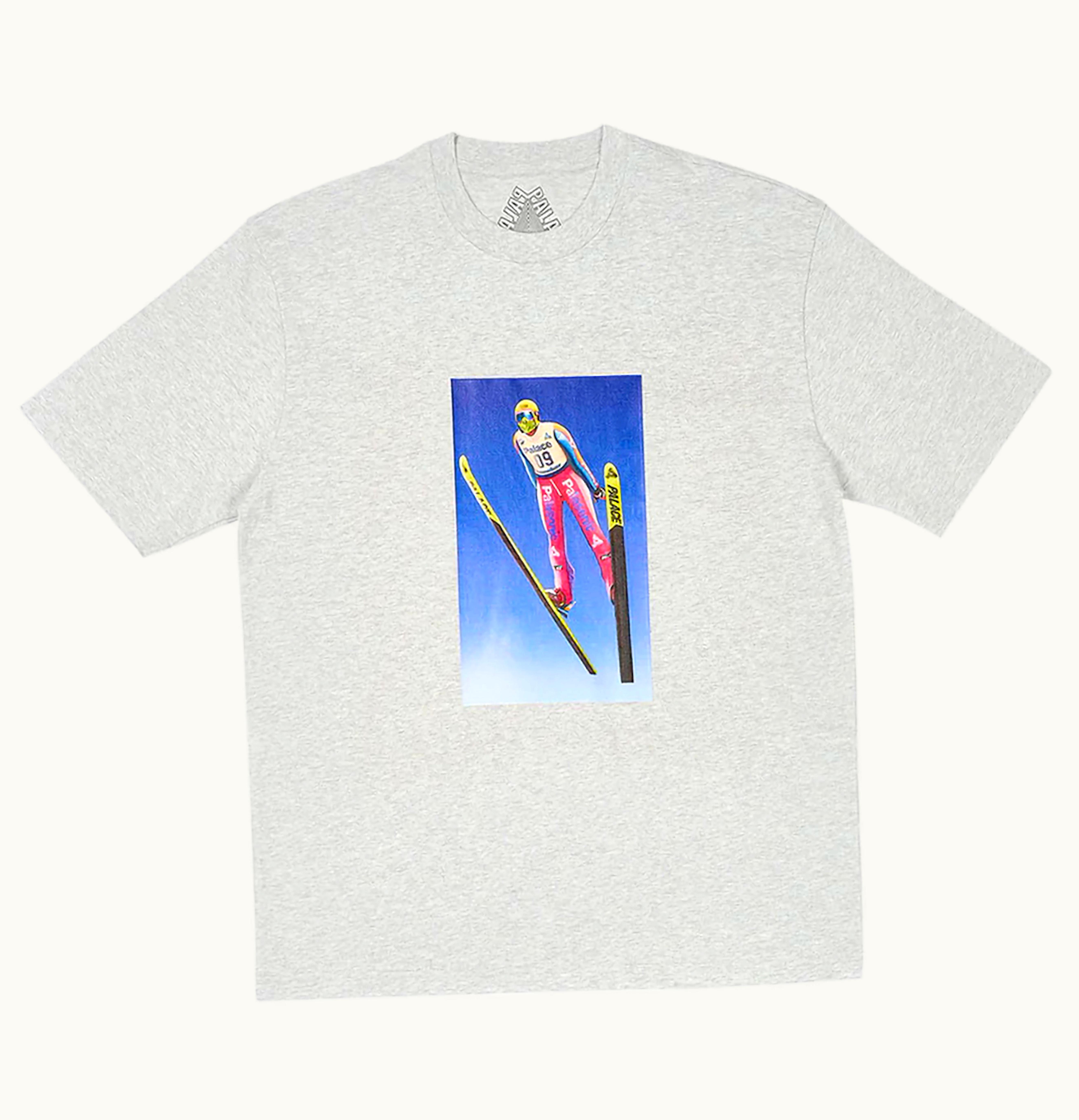 Palace Palace Lift Off T Shirt Grey Marl