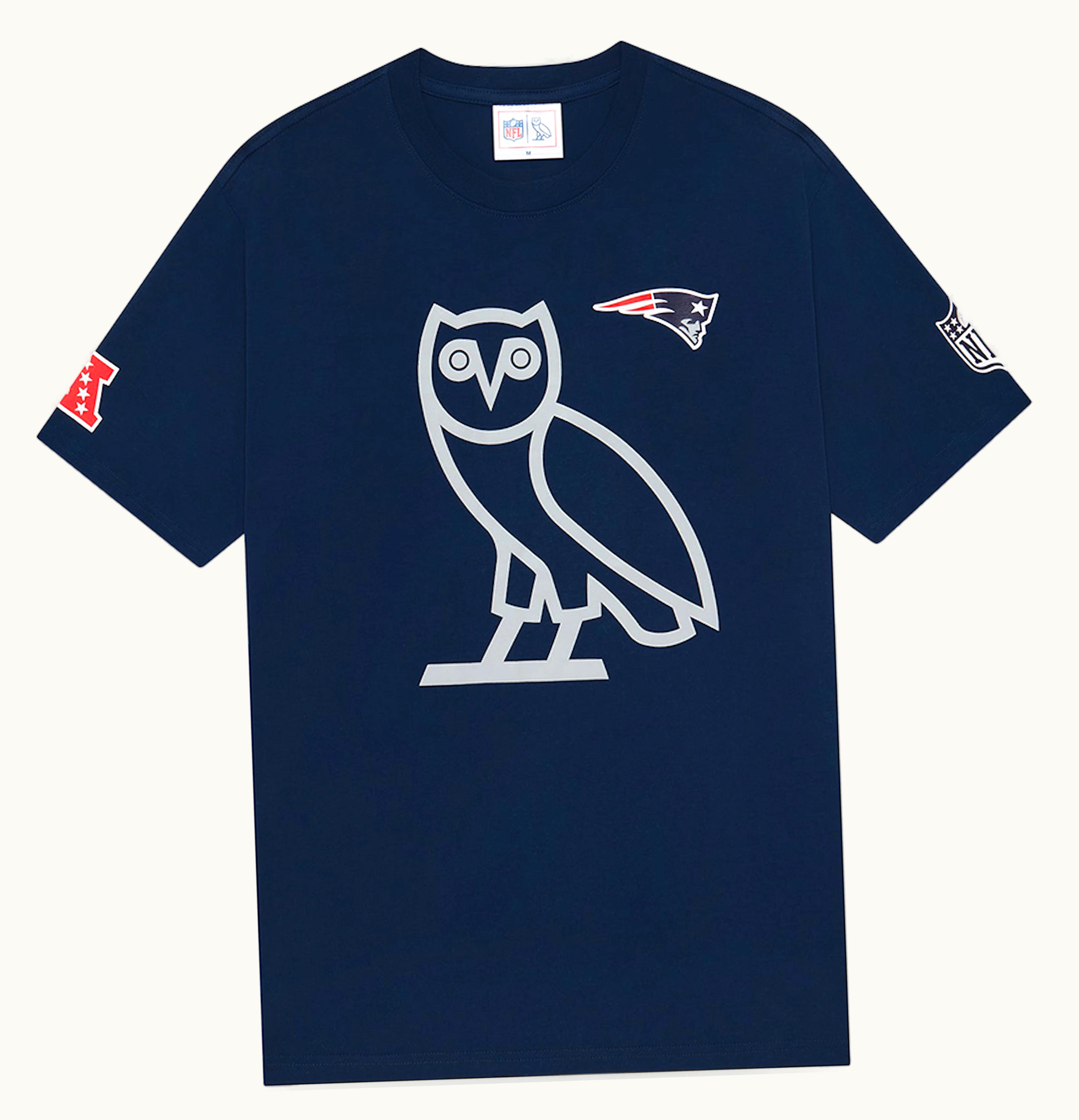 OVO OVO X NFL New England Patriots Game Day T Shirt Blue