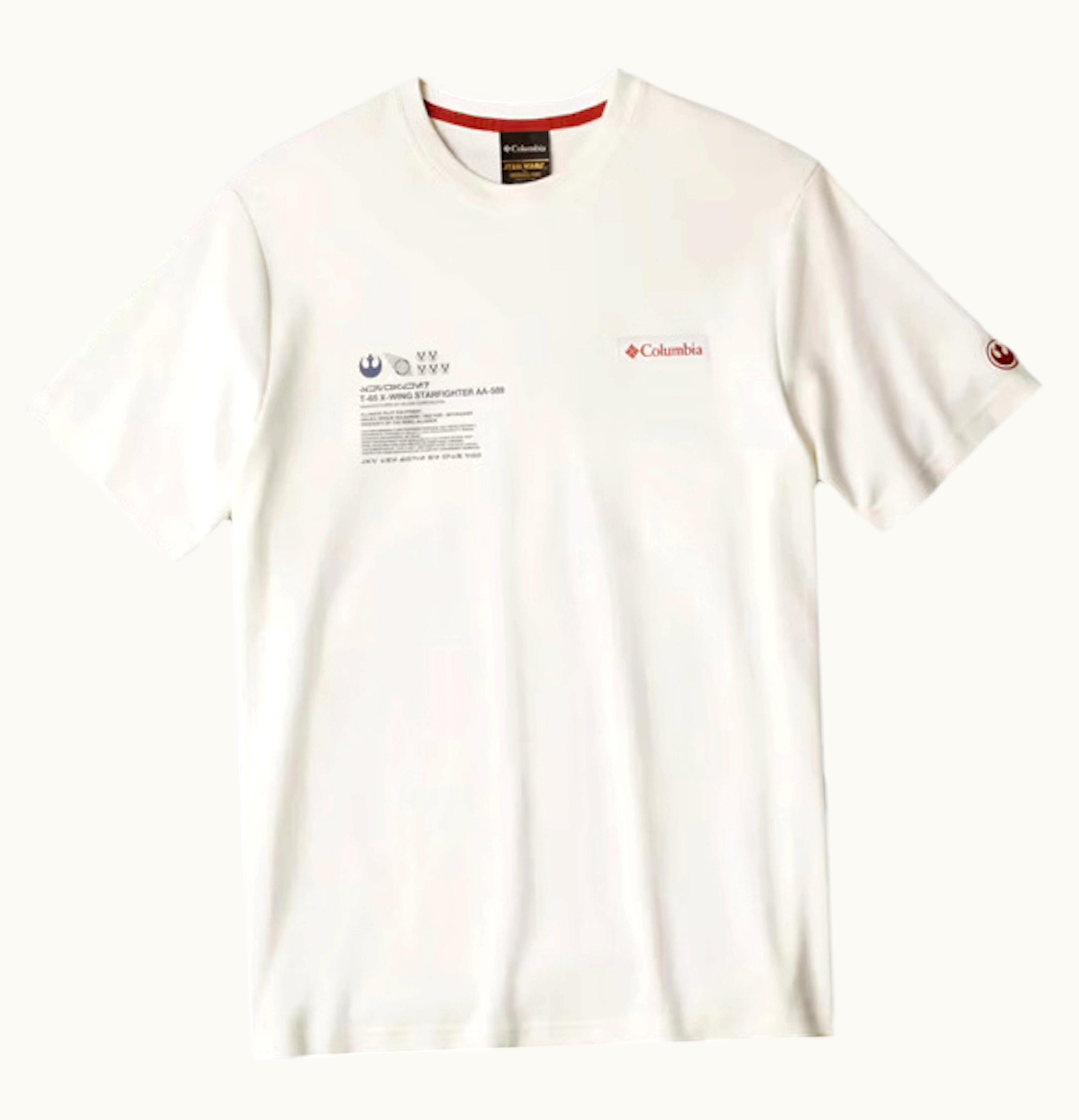 Columbia Columbia X Star Wars Skywalker Pilot S S T Shirt White
